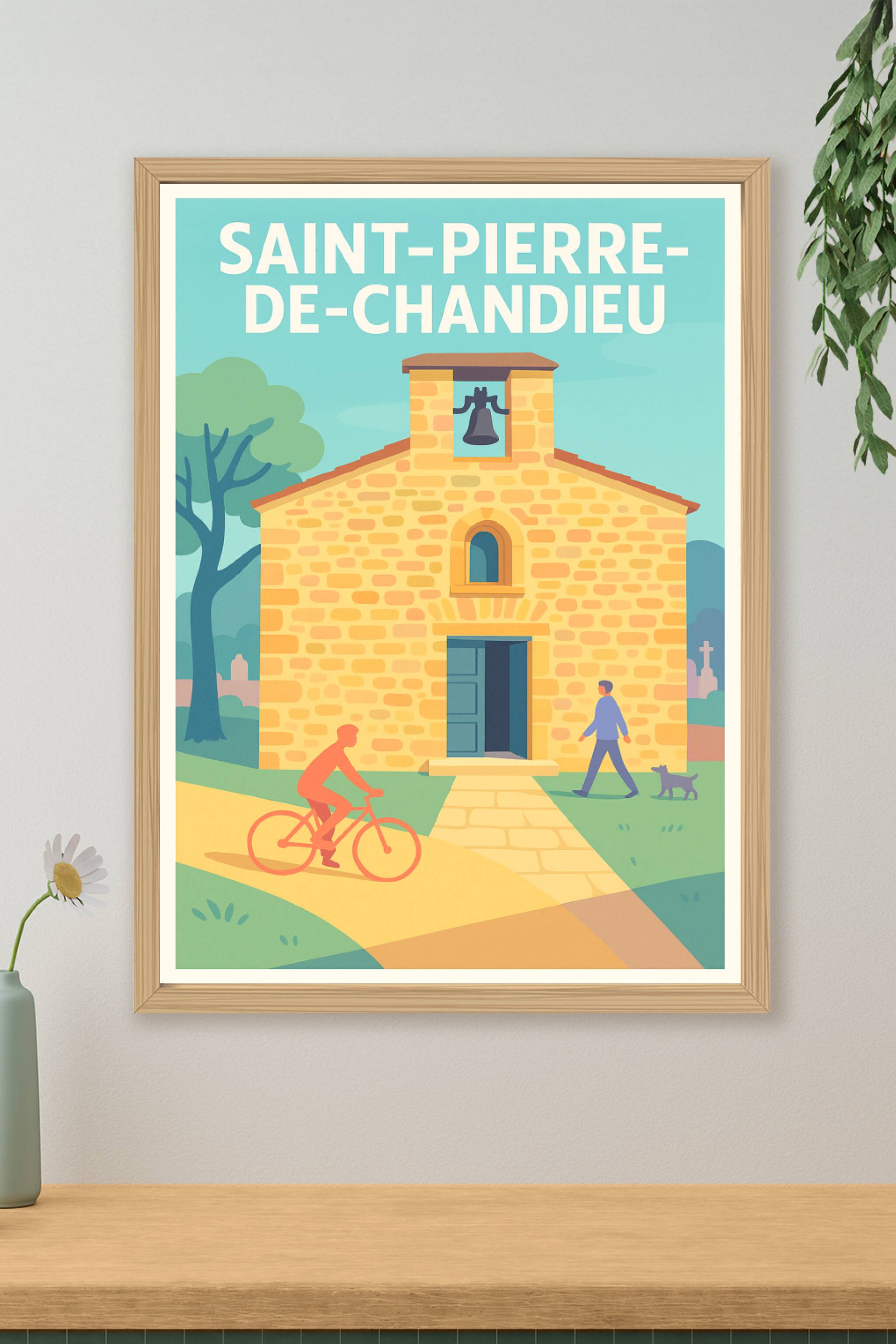 Affiche de Saint-Pierre-de-Chandieu - Charme et sérénité au cœur du village