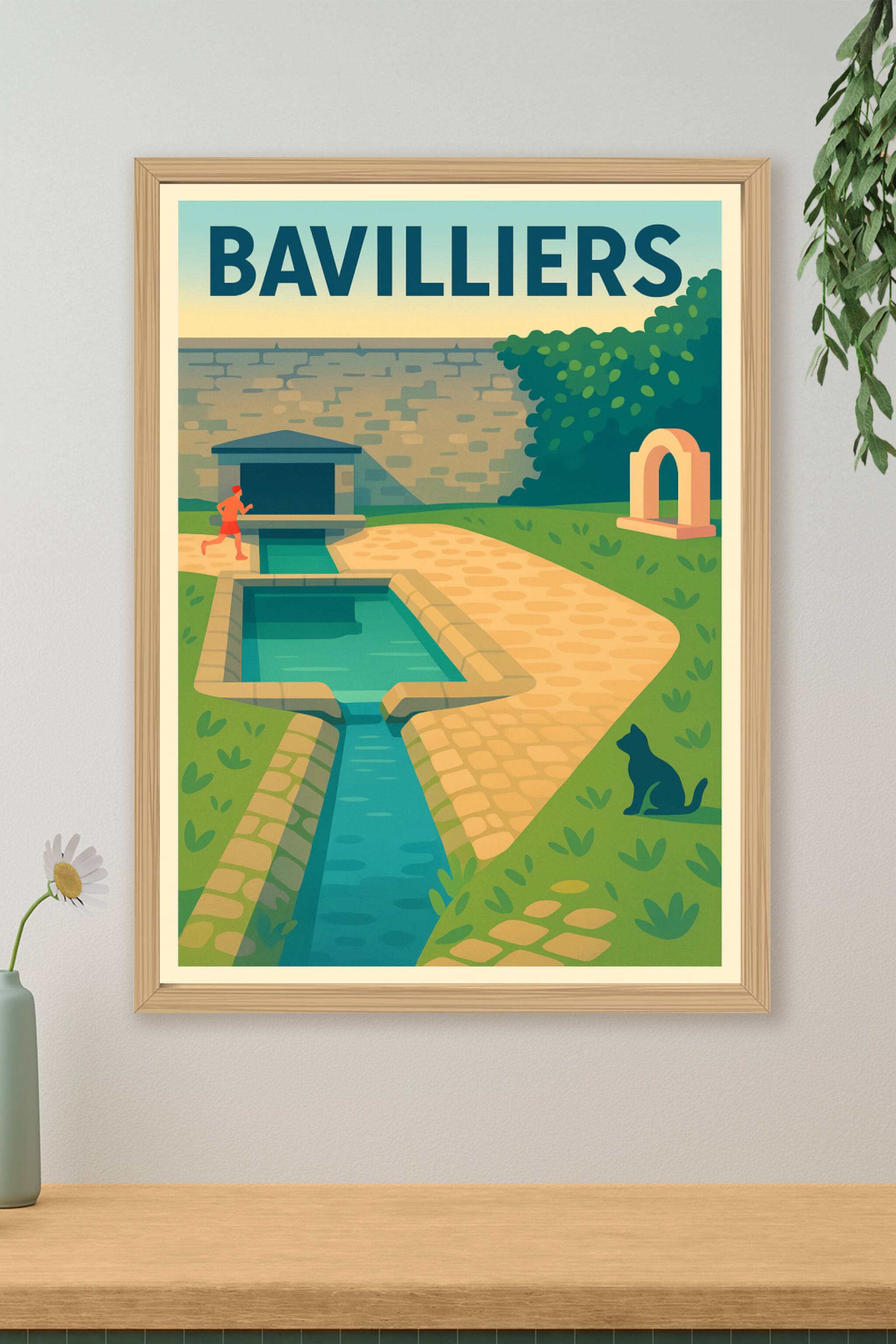 Affiche de Bavilliers - Harmonie urbaine et nature paisible