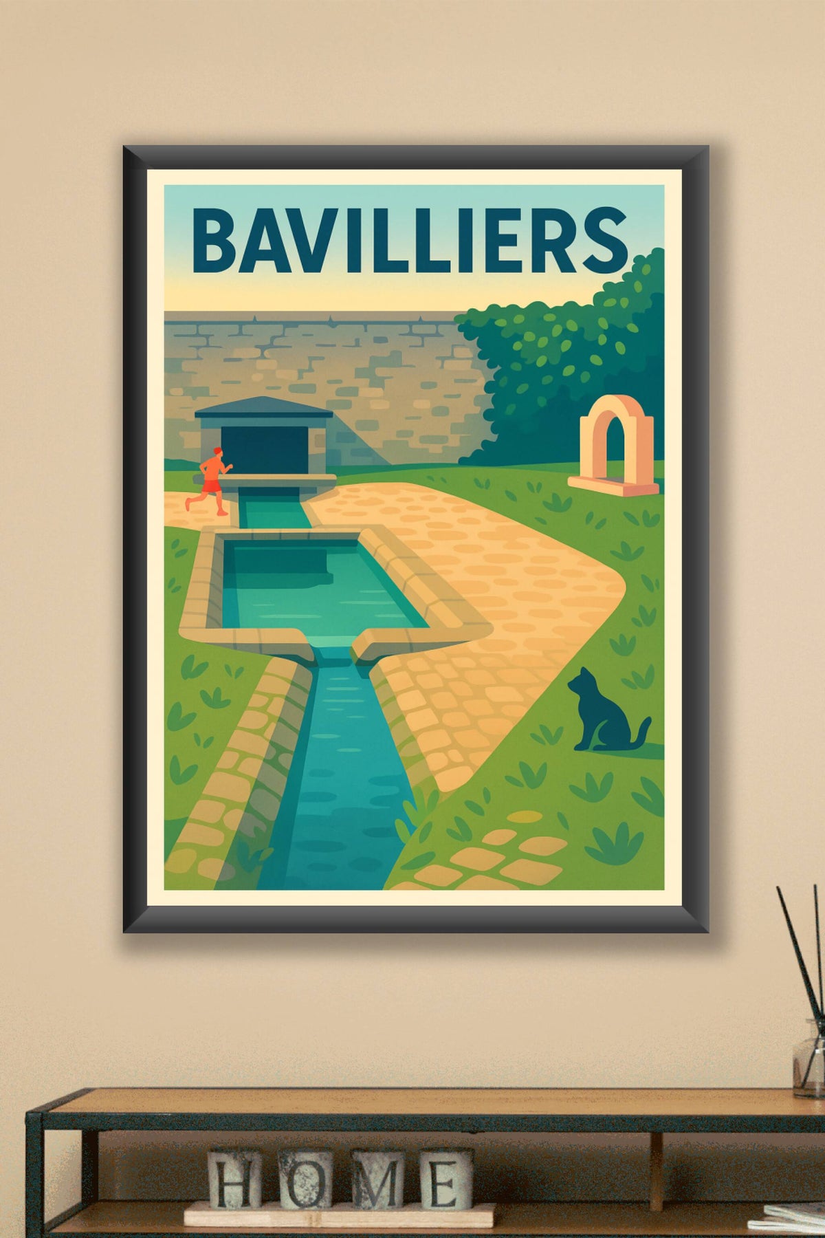 Affiche de Bavilliers - Harmonie urbaine et nature paisible