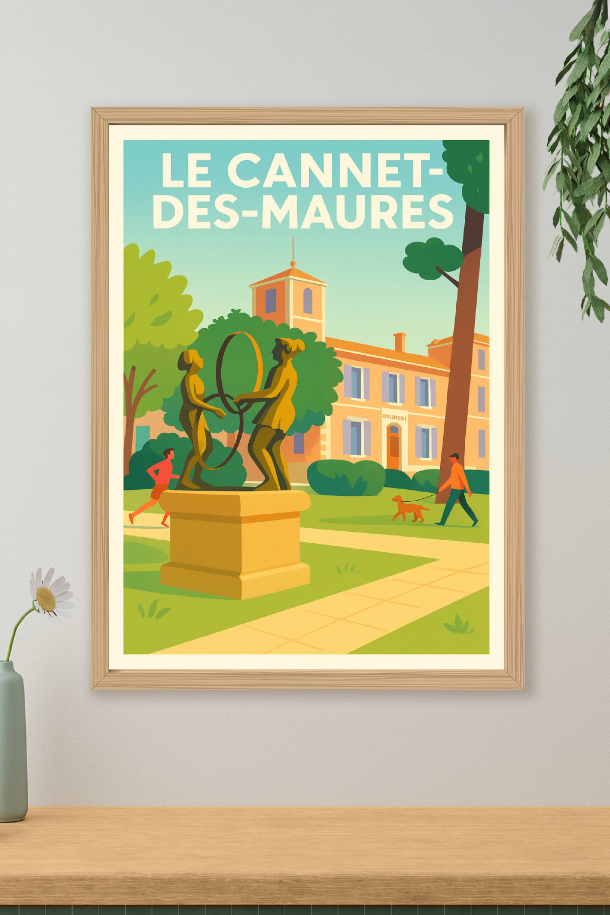 Affiche de Le Cannet-des-Maures - Une promenade ensoleillée au cœur de la nature