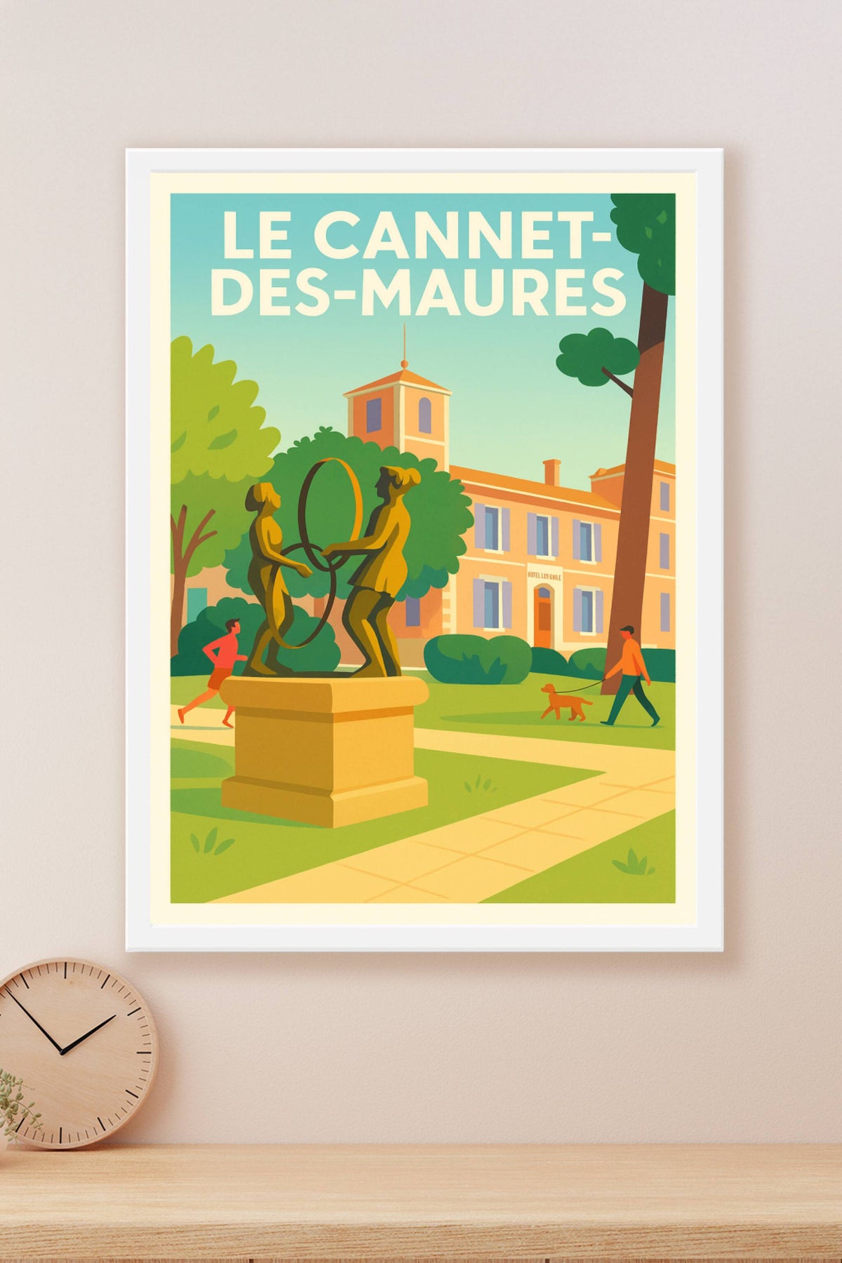 Affiche de Le Cannet-des-Maures - Une promenade ensoleillée au cœur de la nature