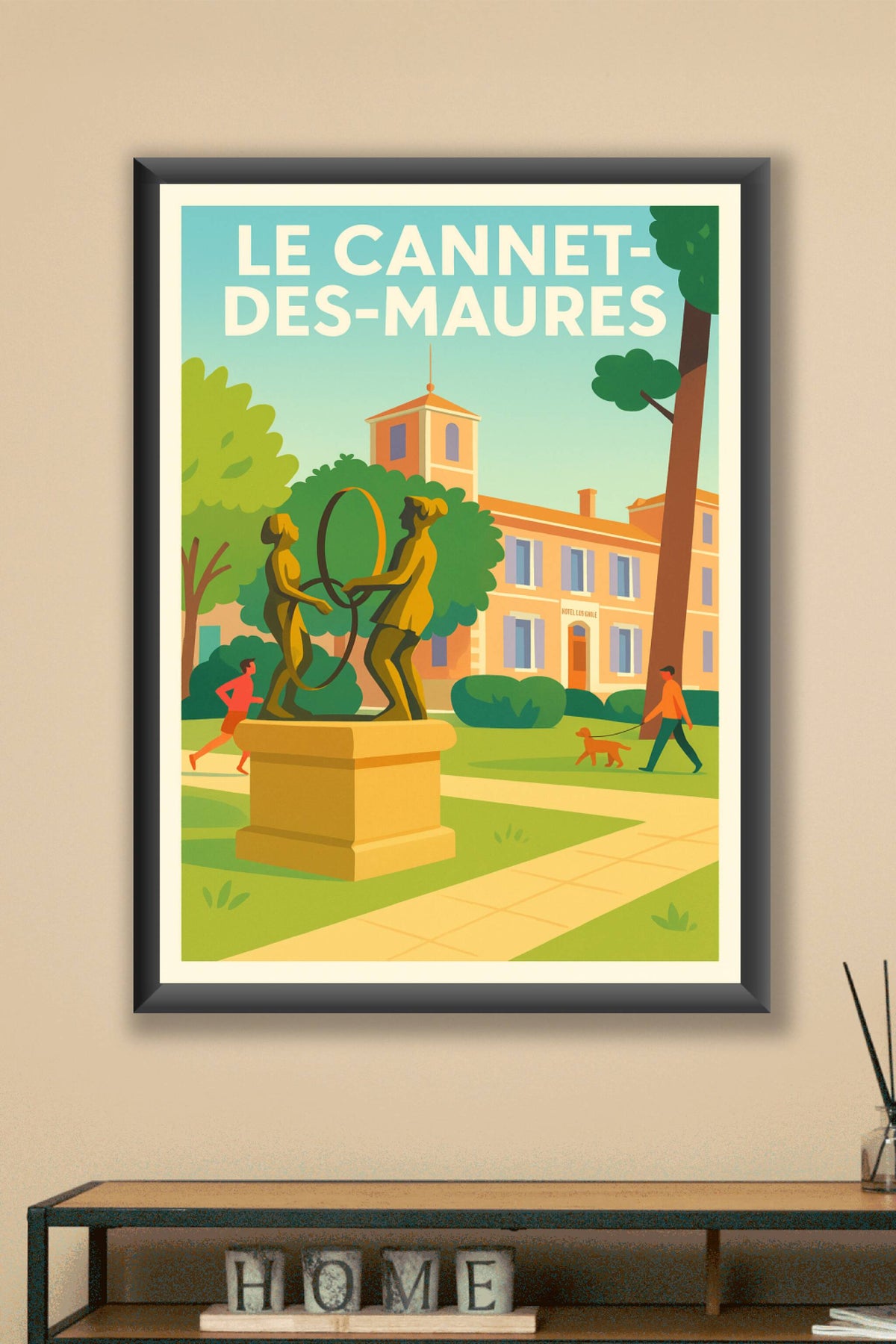 Affiche de Le Cannet-des-Maures - Une promenade ensoleillée au cœur de la nature