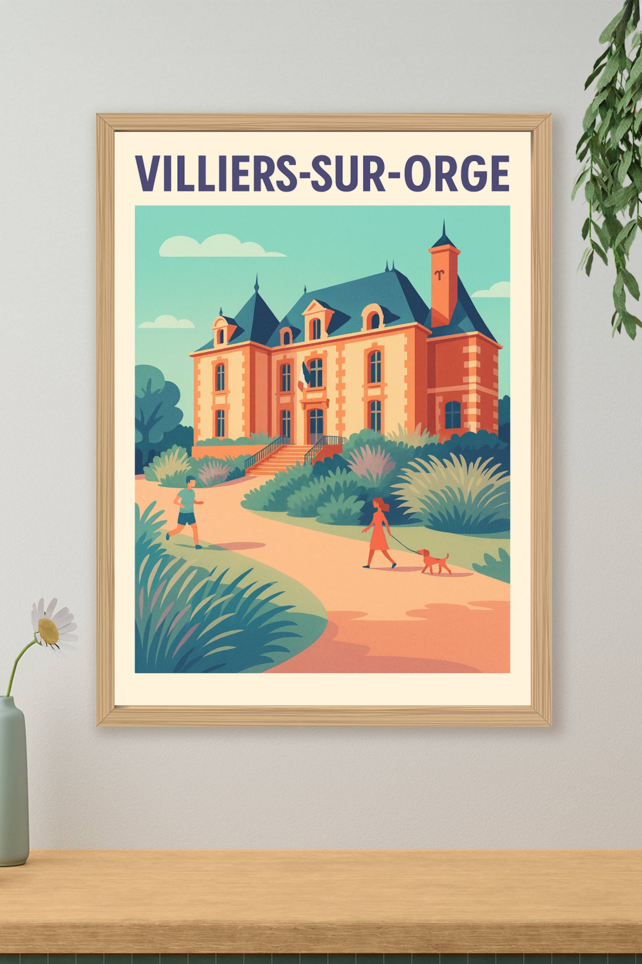 Affiche de Villiers-sur-Orge - Élégance et sérénité au cœur de la nature