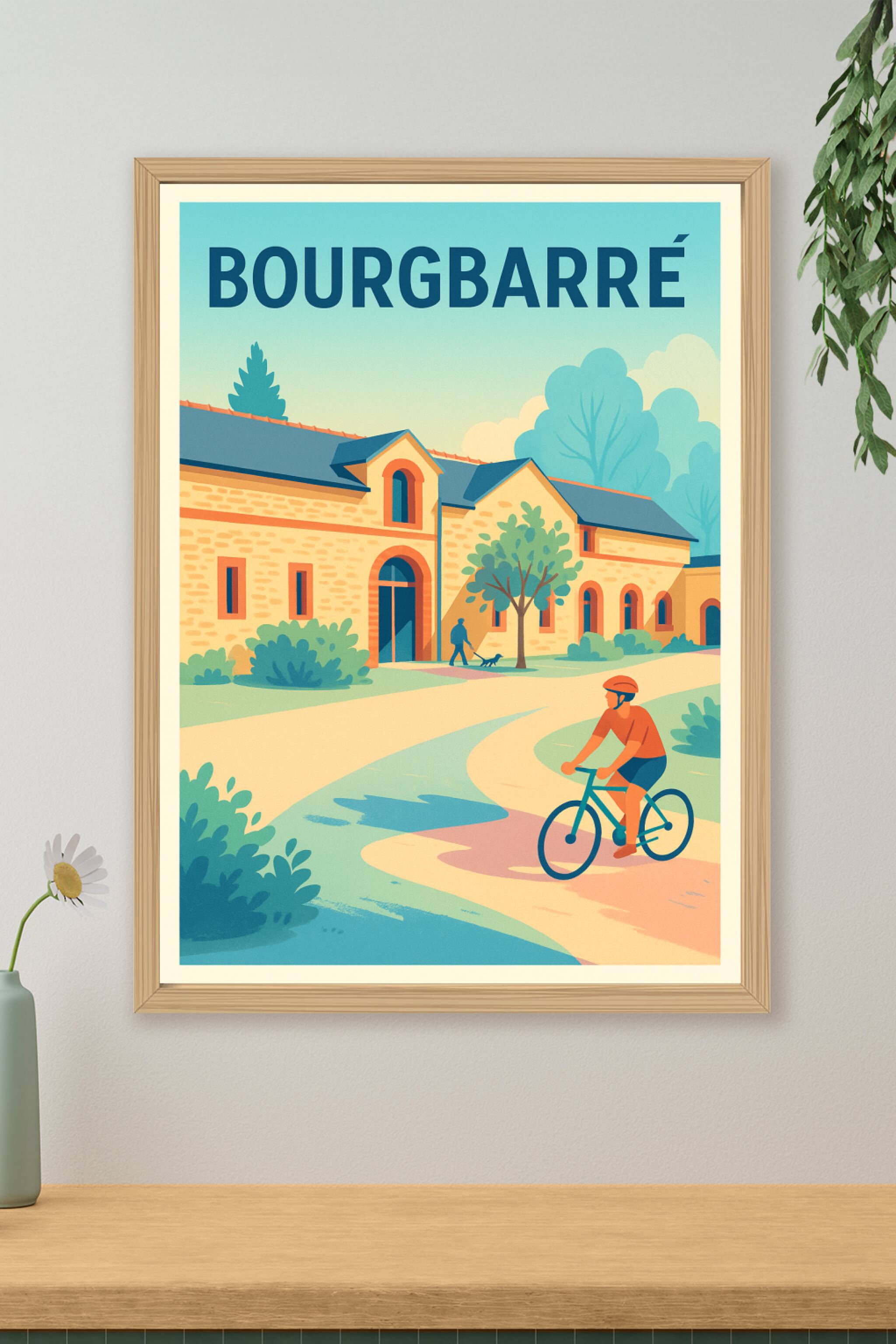 Affiche de Bourgbarré - Charme paisible et balades en vélo