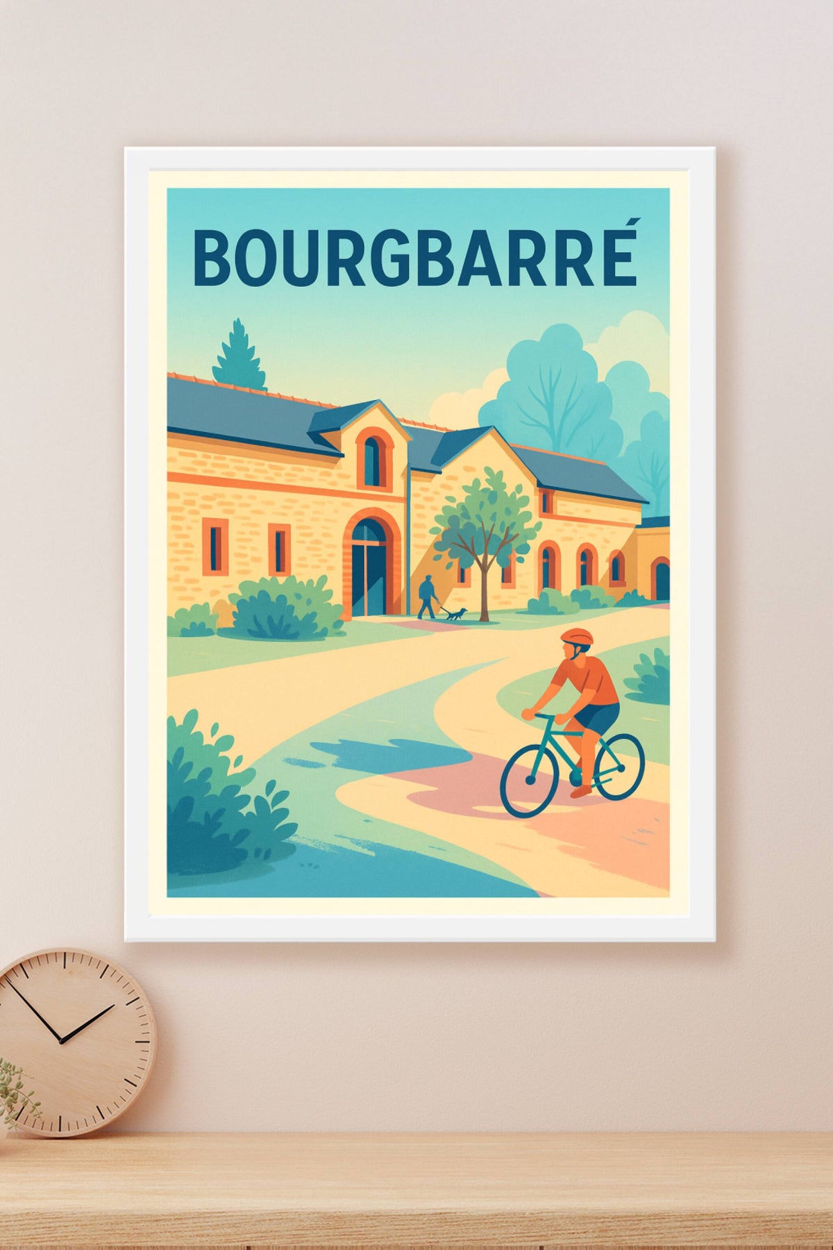 Affiche de Bourgbarré - Charme paisible et balades en vélo
