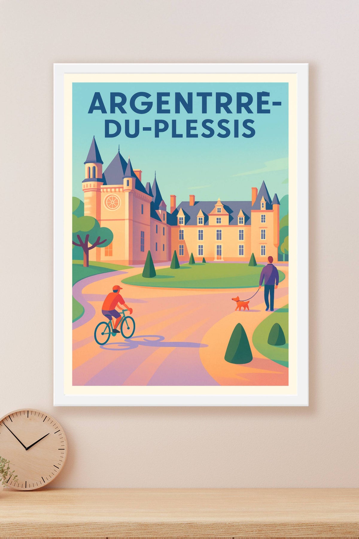 Affiche de Argentré-du-Plessis - L'élégance du château au cœur de la nature
