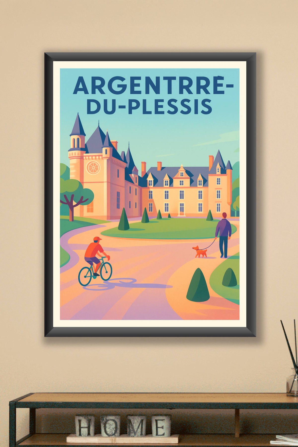 Affiche de Argentré-du-Plessis - L'élégance du château au cœur de la nature