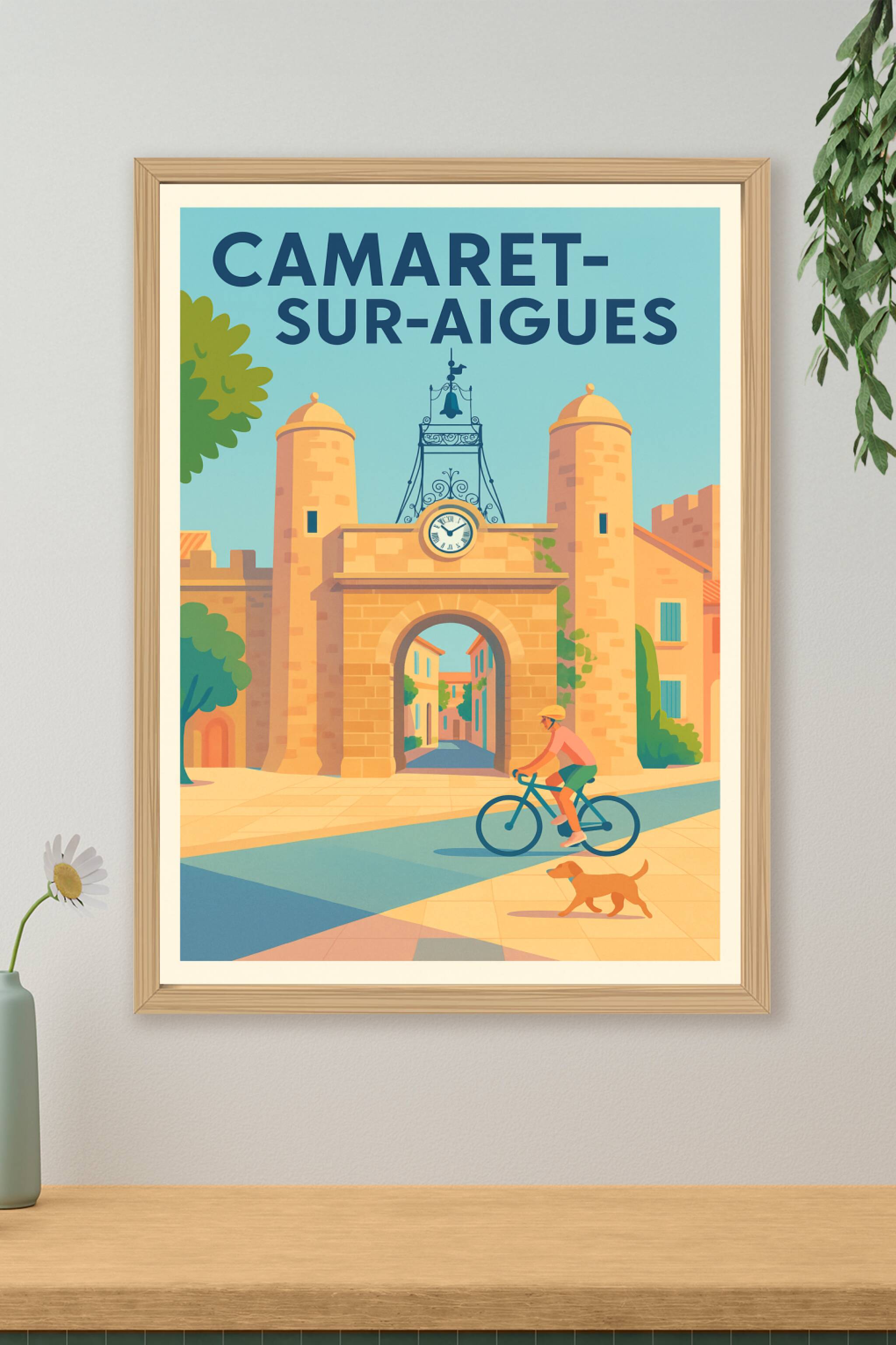 Affiche de Camaret-sur-Aigues - Charme et Douceur Provençale