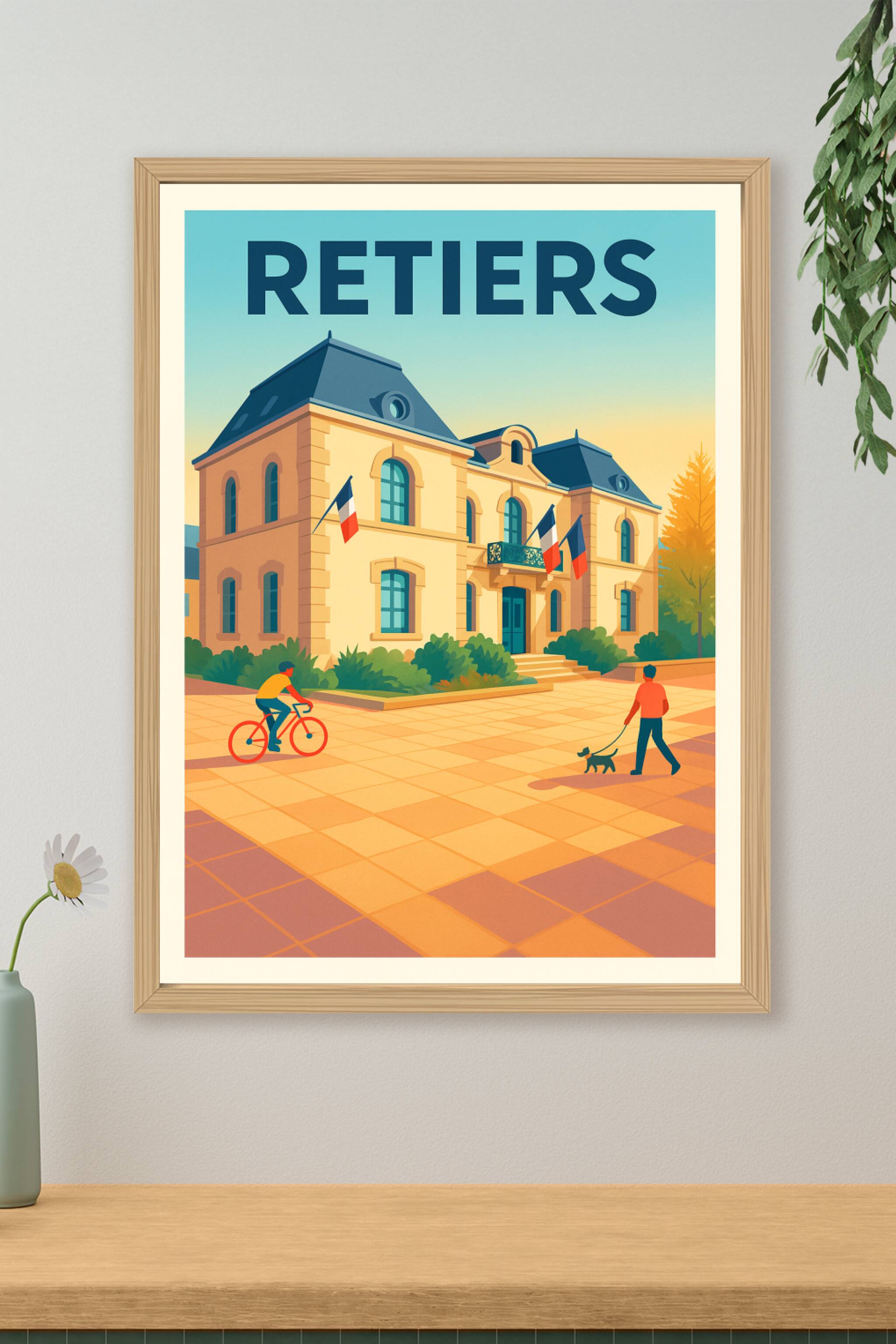Affiche de Retiers - Charme et sérénité au cœur de la Bretagne
