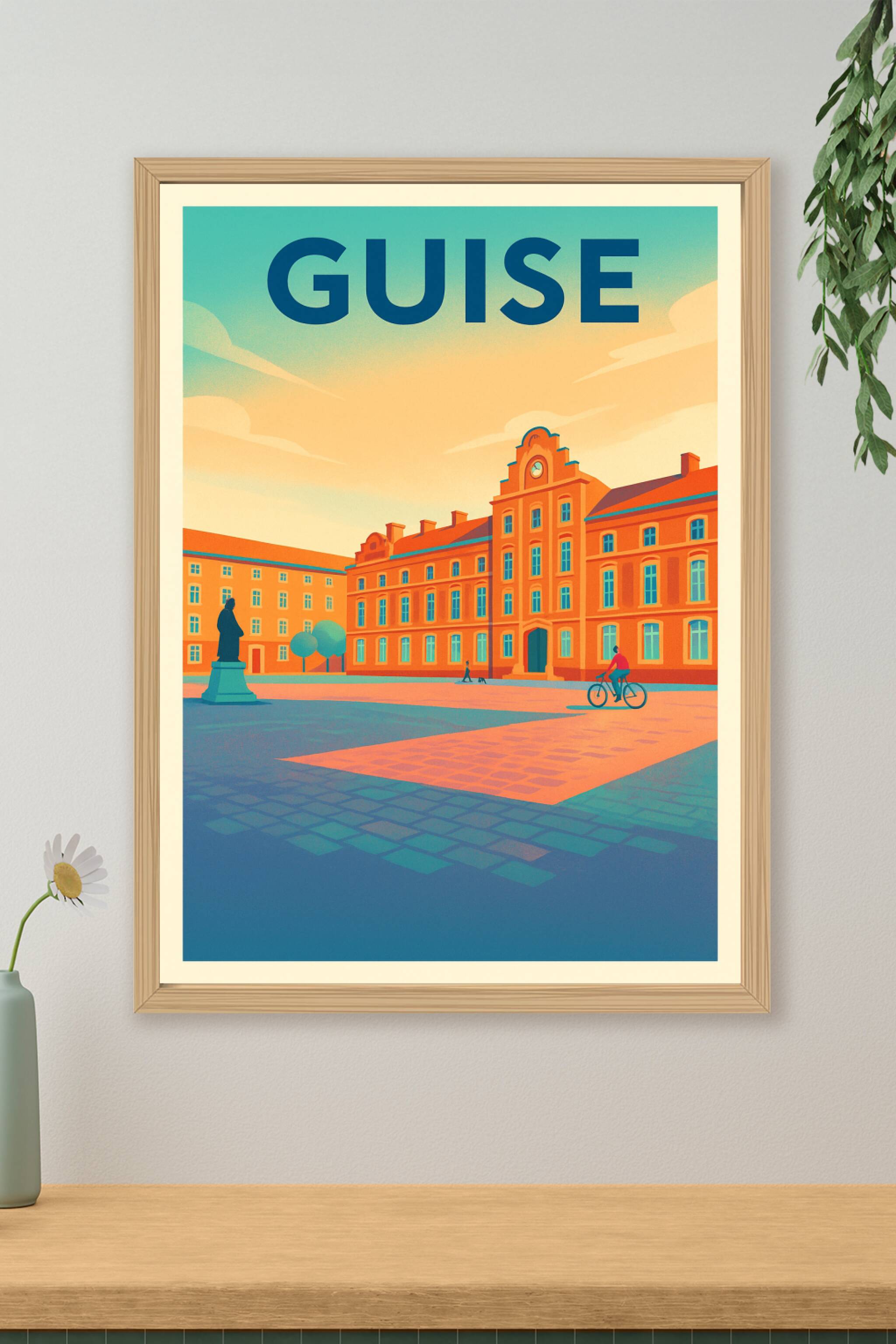 Affiche de Guise - L'élégance historique au cœur de la ville