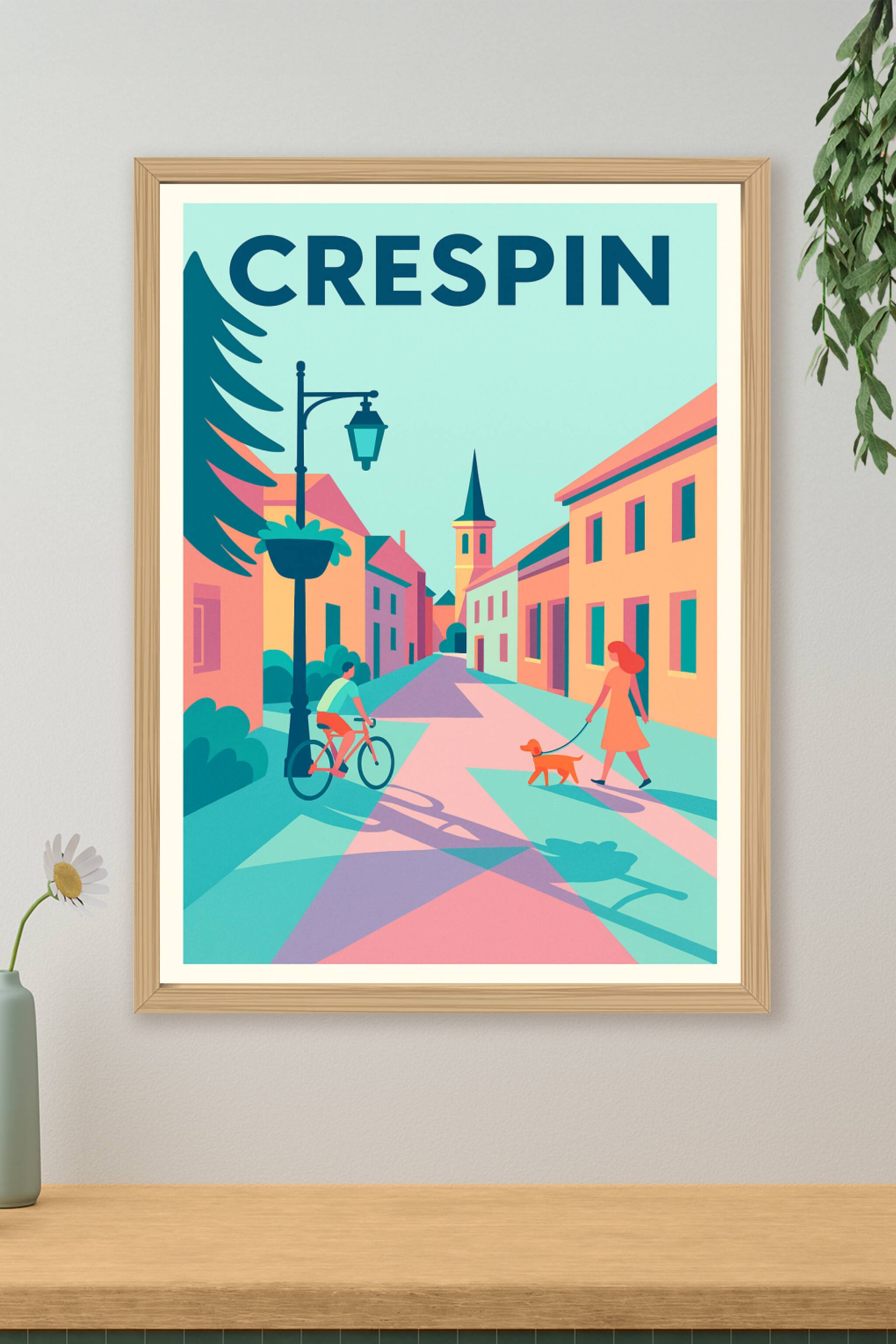 Affiche de Crespin - Promenade paisible au cœur du village