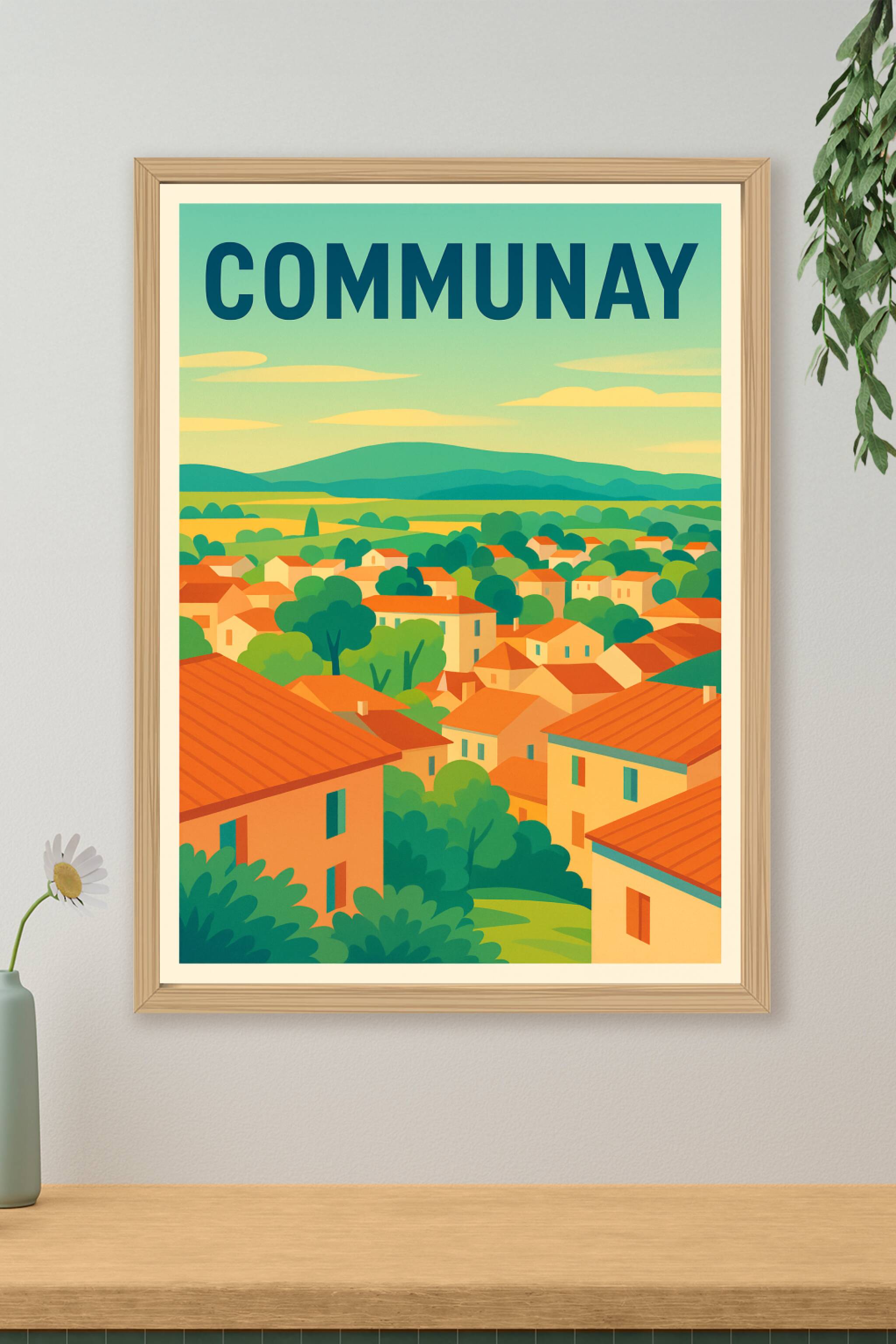 Affiche de Communay - Élégance et charme de la campagne lyonnaise