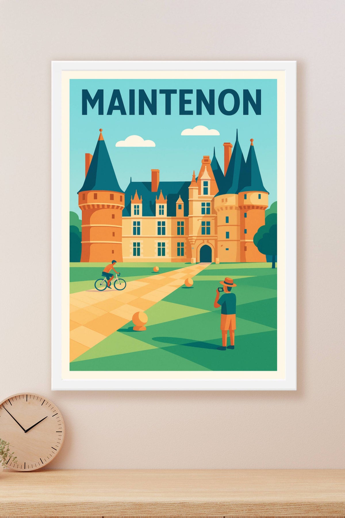 Affiche de Maintenon - Château et balades bucoliques