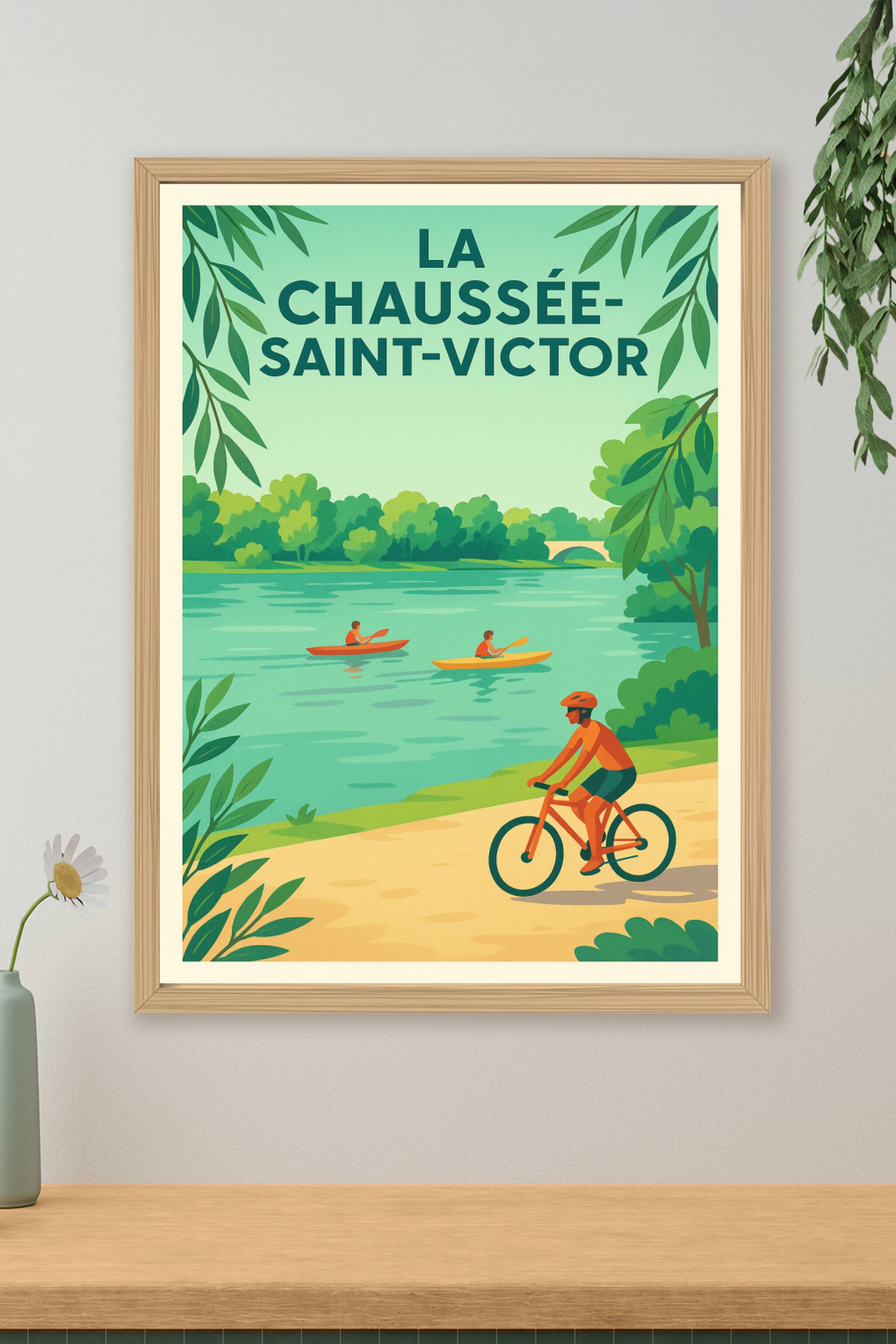 Affiche de La Chaussée-Saint-Victor - Nature et loisirs au fil de l'eau