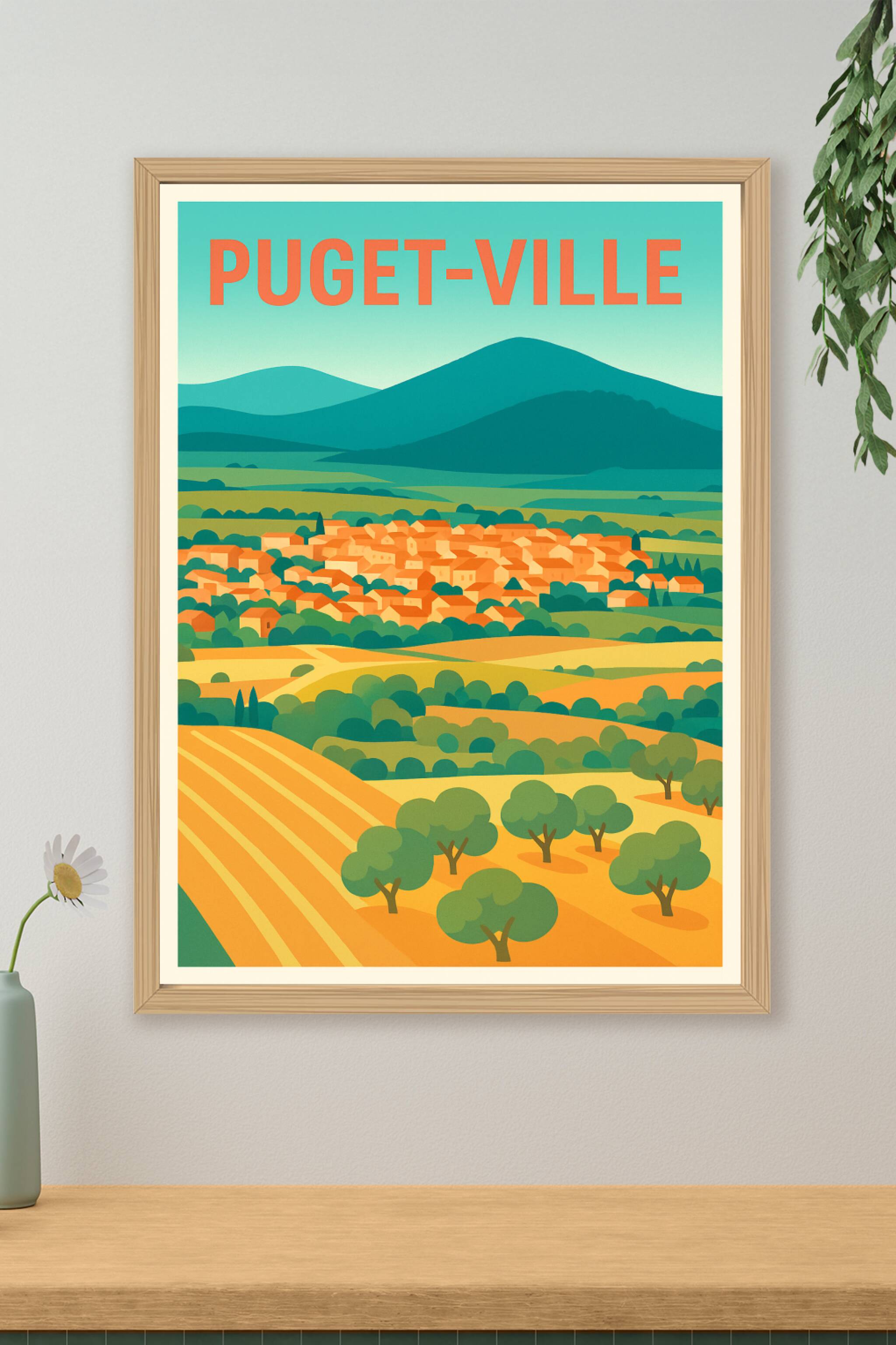 Affiche de Puget-Ville - L'élégance provençale au cœur de la nature