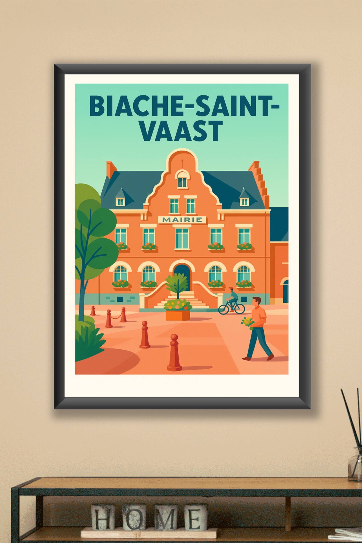 Affiche de Biache-Saint-Vaast - Charme authentique de la mairie
