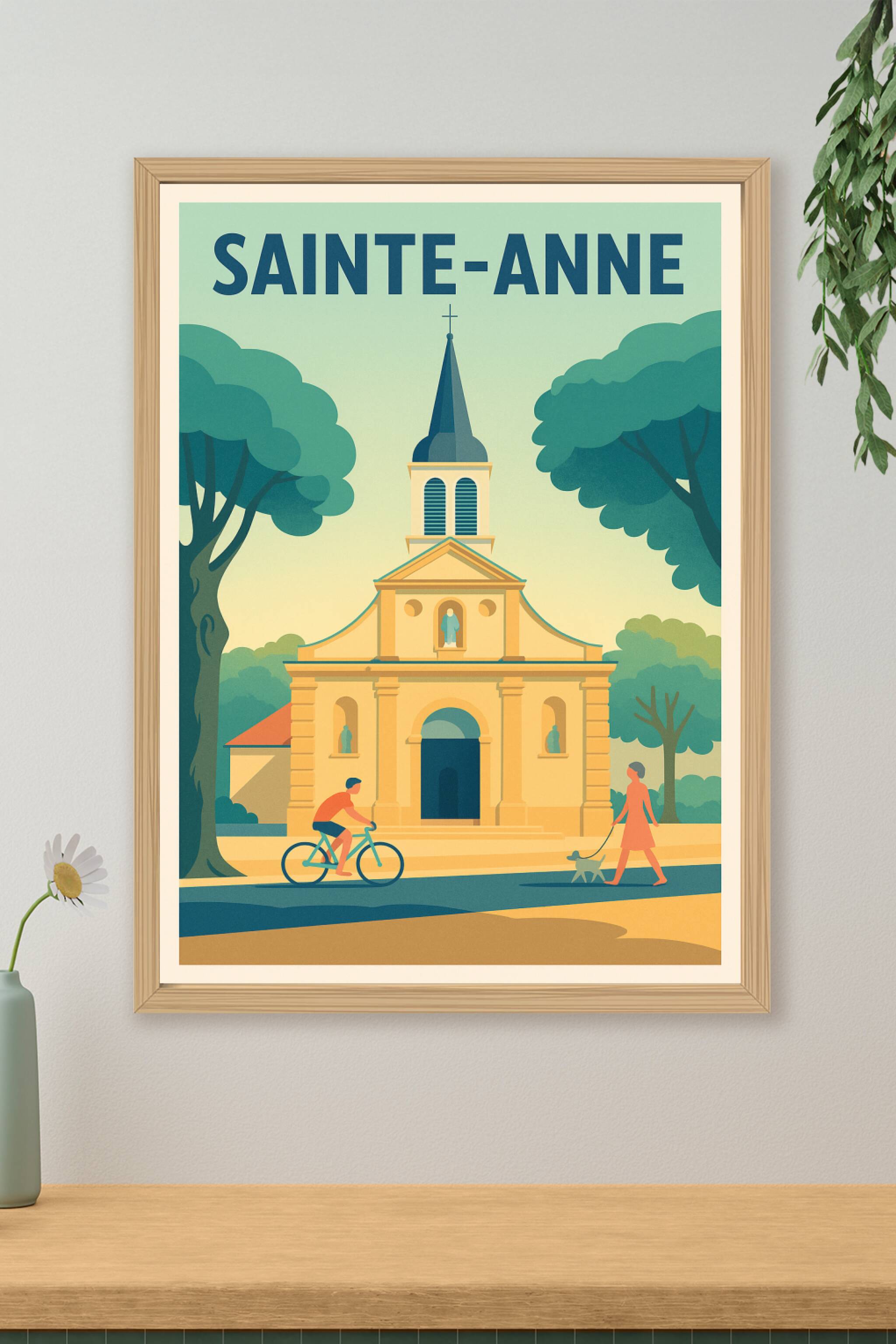 Affiche de Sainte-Anne - Charme paisible et patrimoine historique