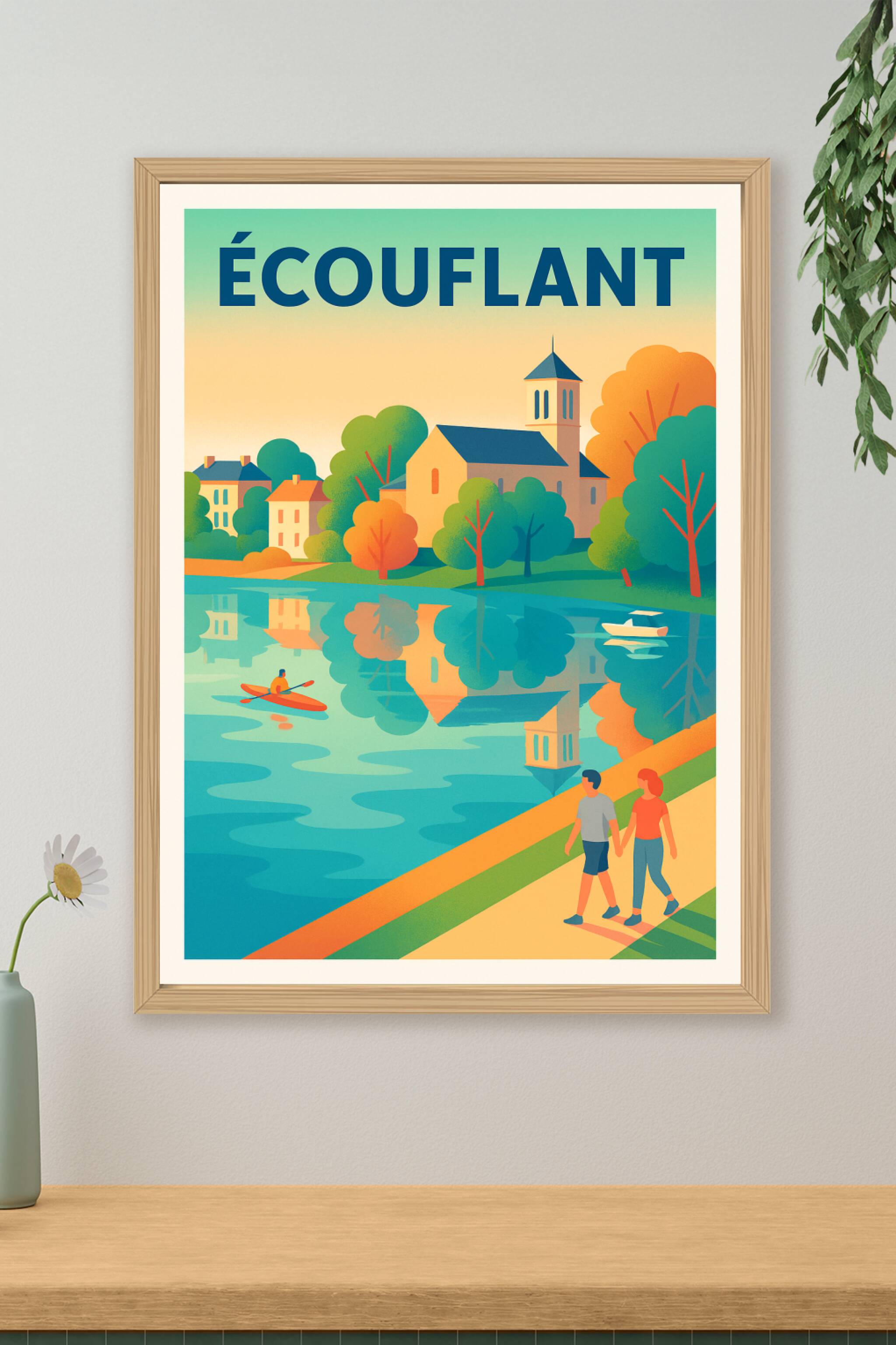 Affiche de Écouflant - Charme paisible au fil de l'eau
