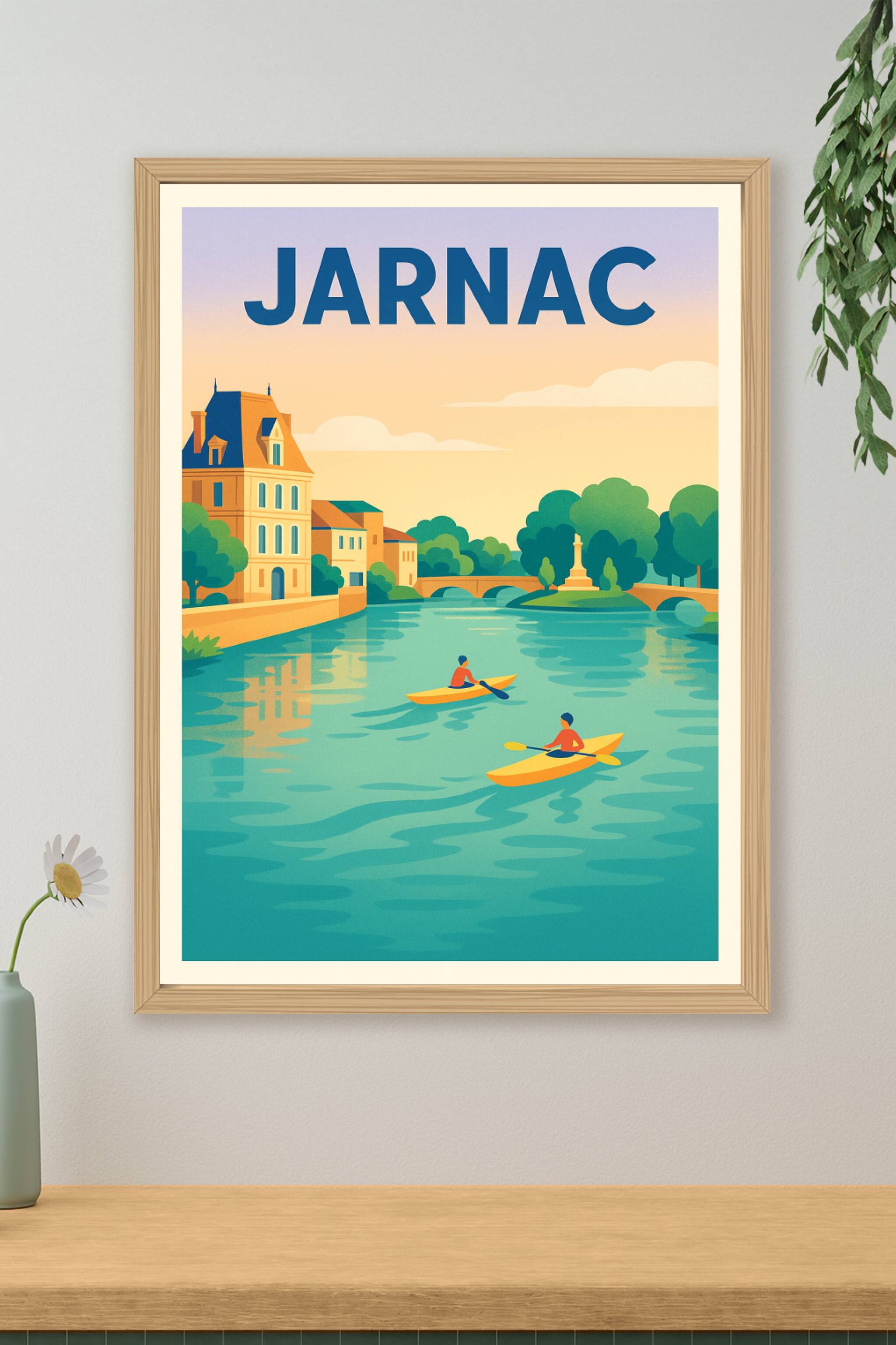 Affiche de Jarnac - Évasion paisible au fil de la Charente