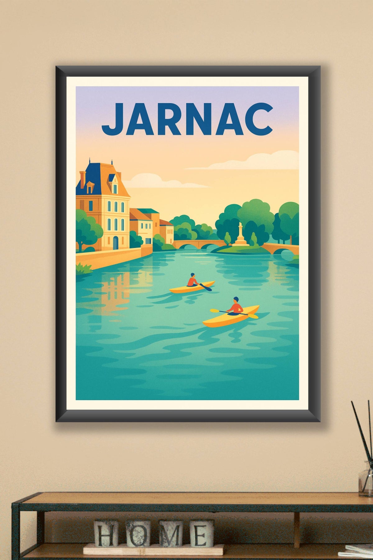 Affiche de Jarnac - Évasion paisible au fil de la Charente