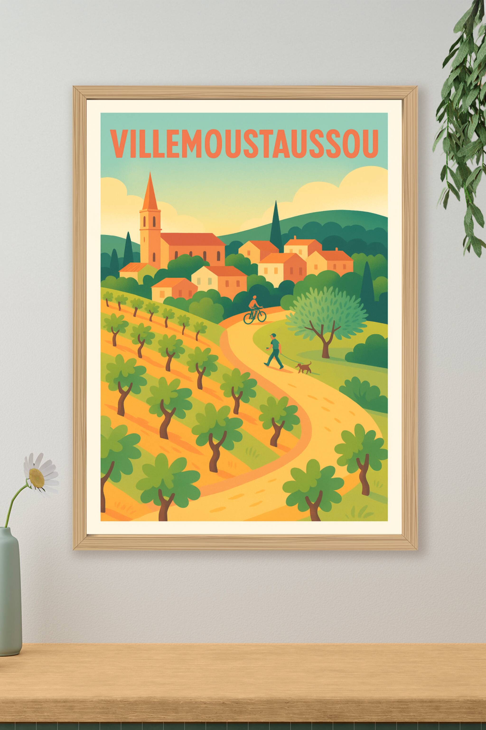 Affiche de Villemoustaussou - Charme bucolique et douceur de vivre