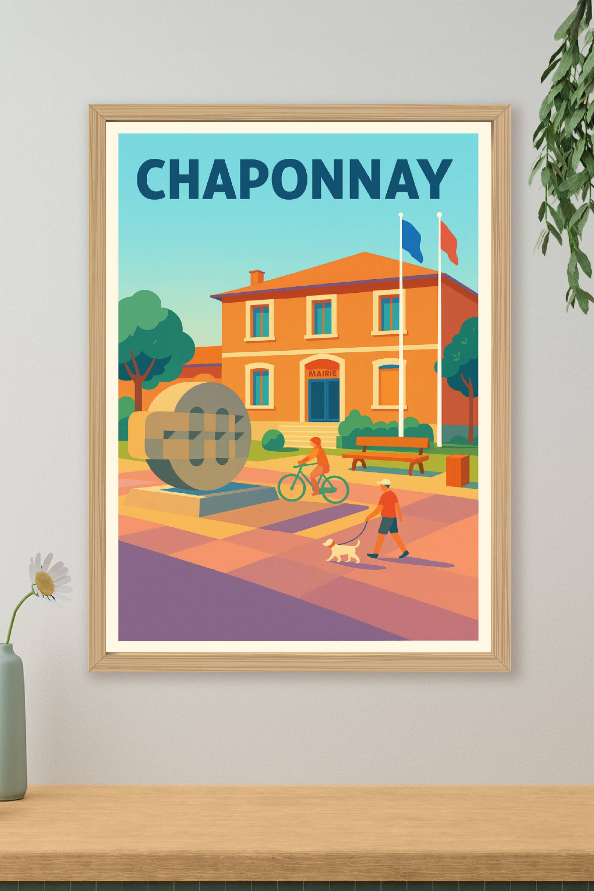 Affiche de Chaponay - L'accueil chaleureux au cœur du village