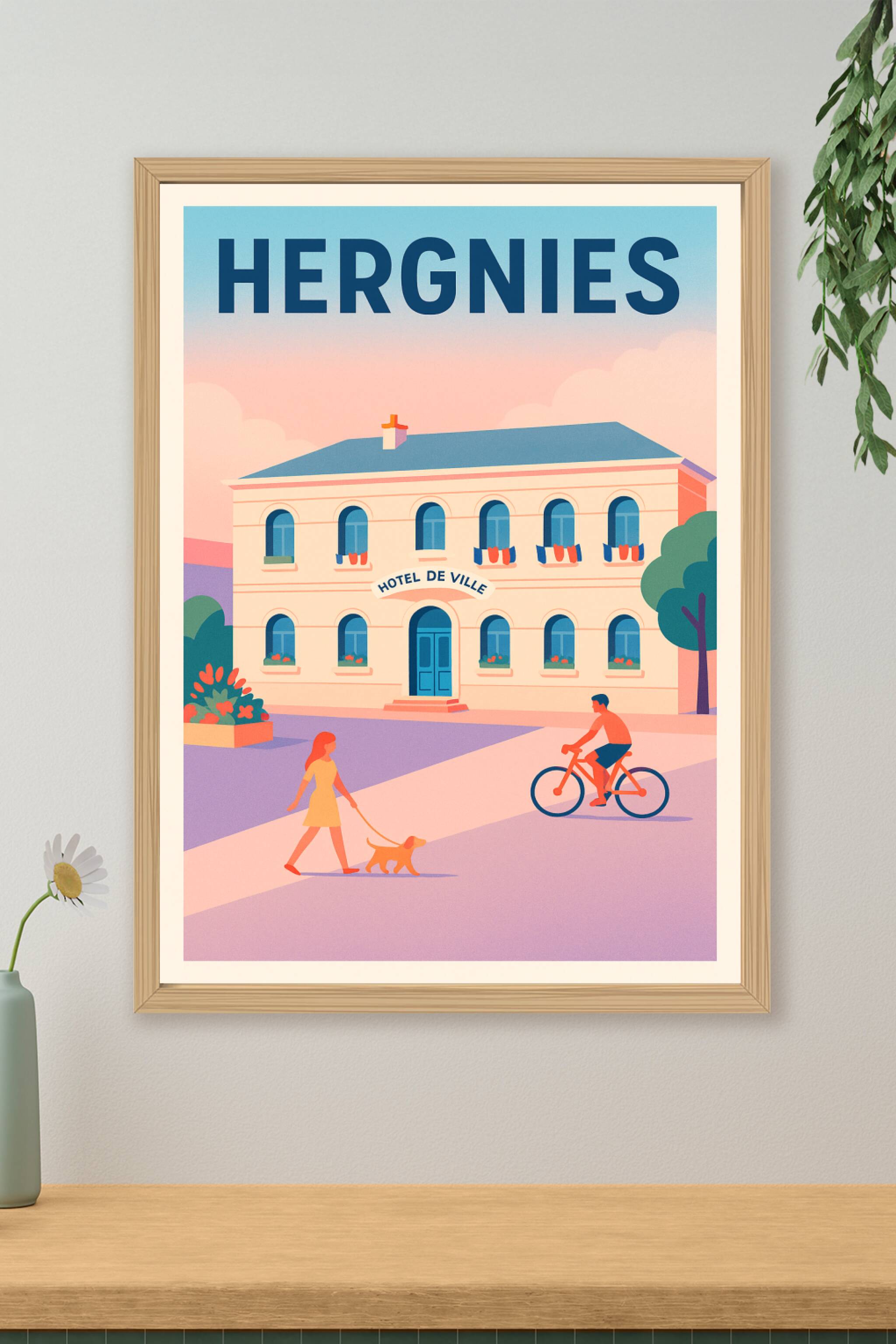 Affiche de Hergnies - Charme et douceur de la vie locale