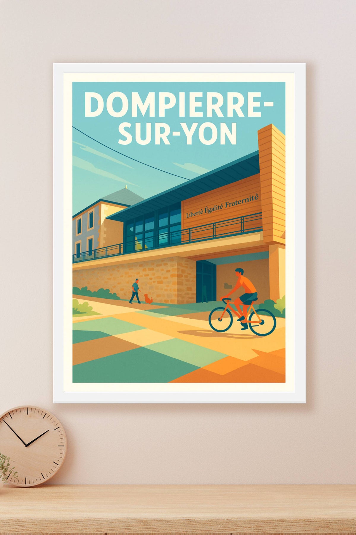 Affiche de Dompierre-sur-Yon - L'harmonie d'une vie locale apaisée