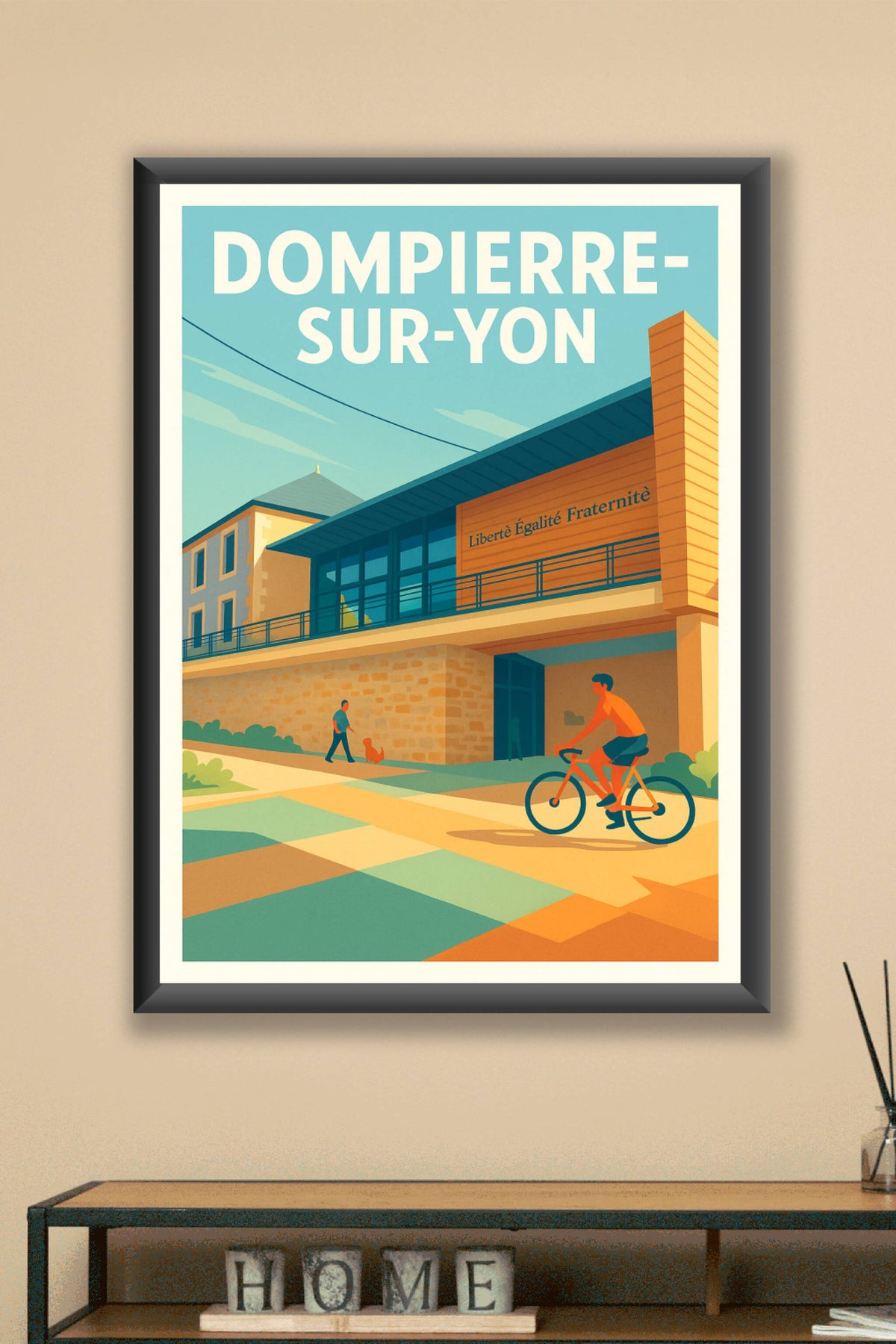 Affiche de Dompierre-sur-Yon - L'harmonie d'une vie locale apaisée
