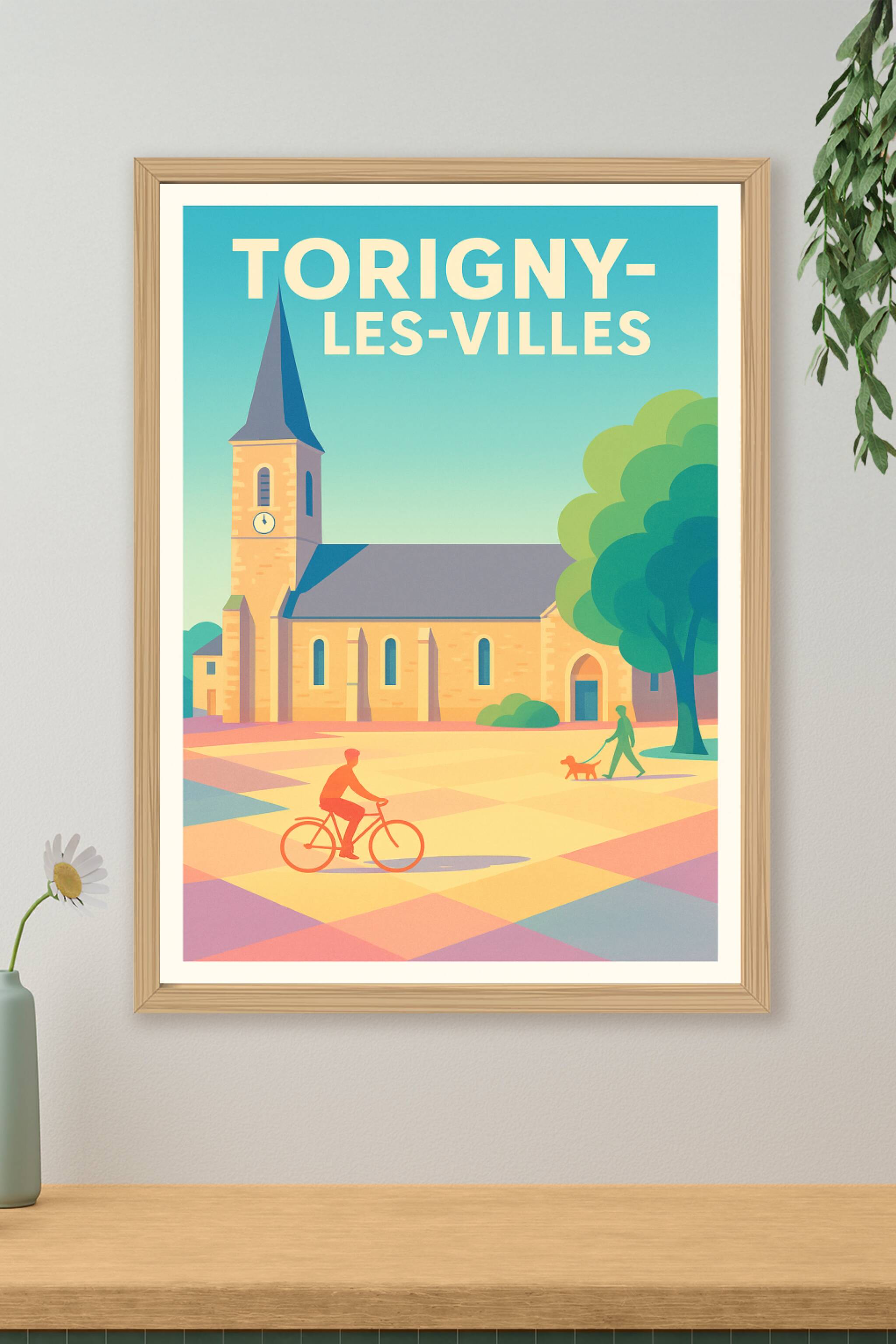 Affiche de Torigny-les-Villes - Un village paisible et charmant