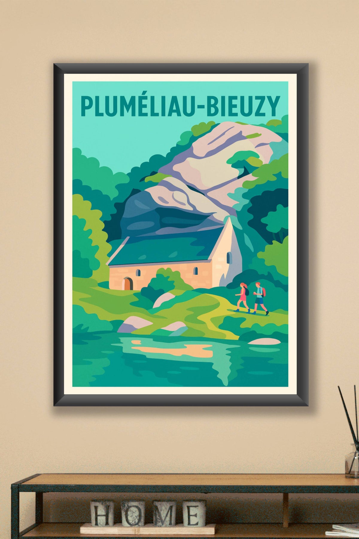 Affiche de Pluméliau-Bieuzy - Entre nature et patrimoine à couper le souffle