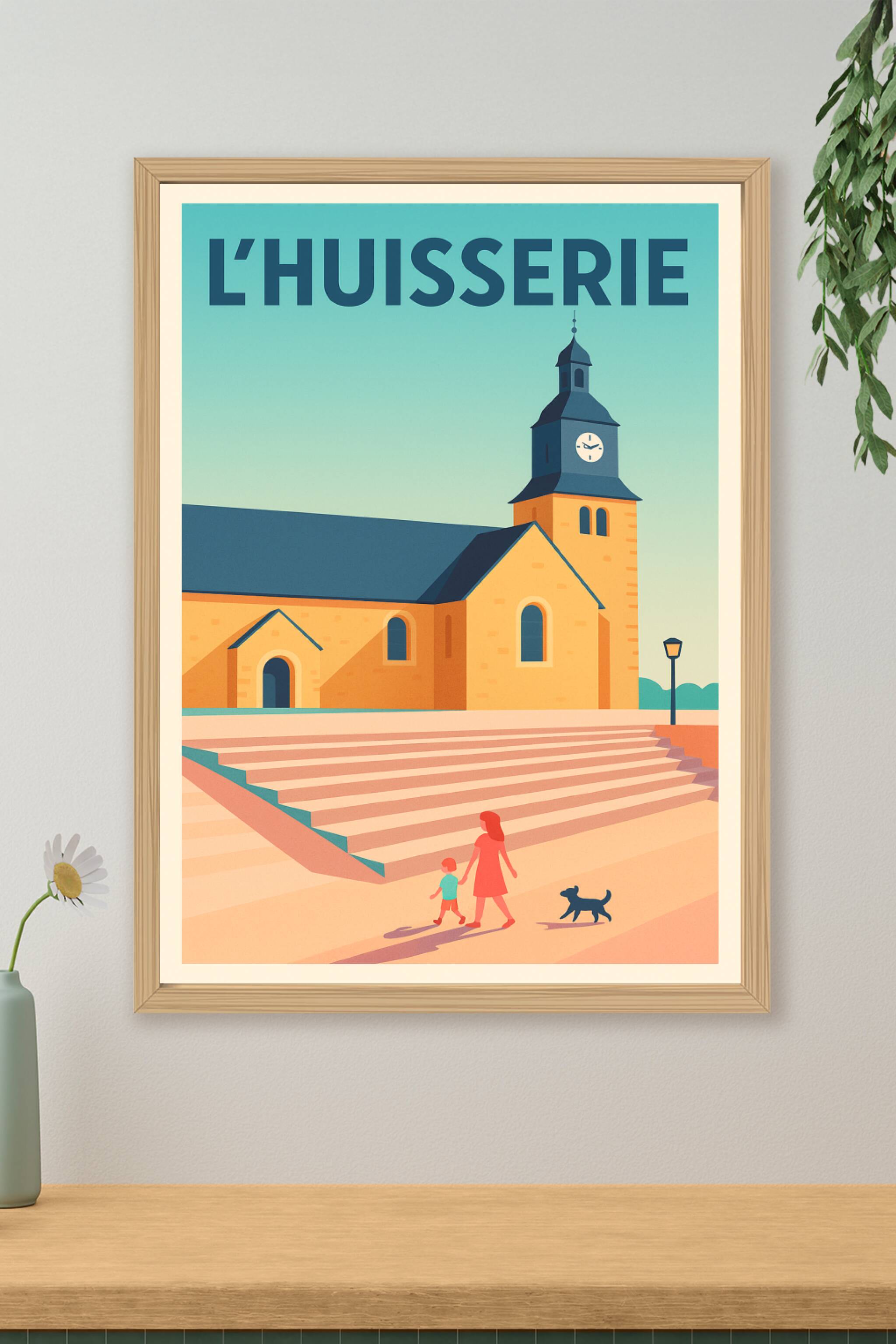 Affiche de L'Huisserie - L'horloge du temps paisible