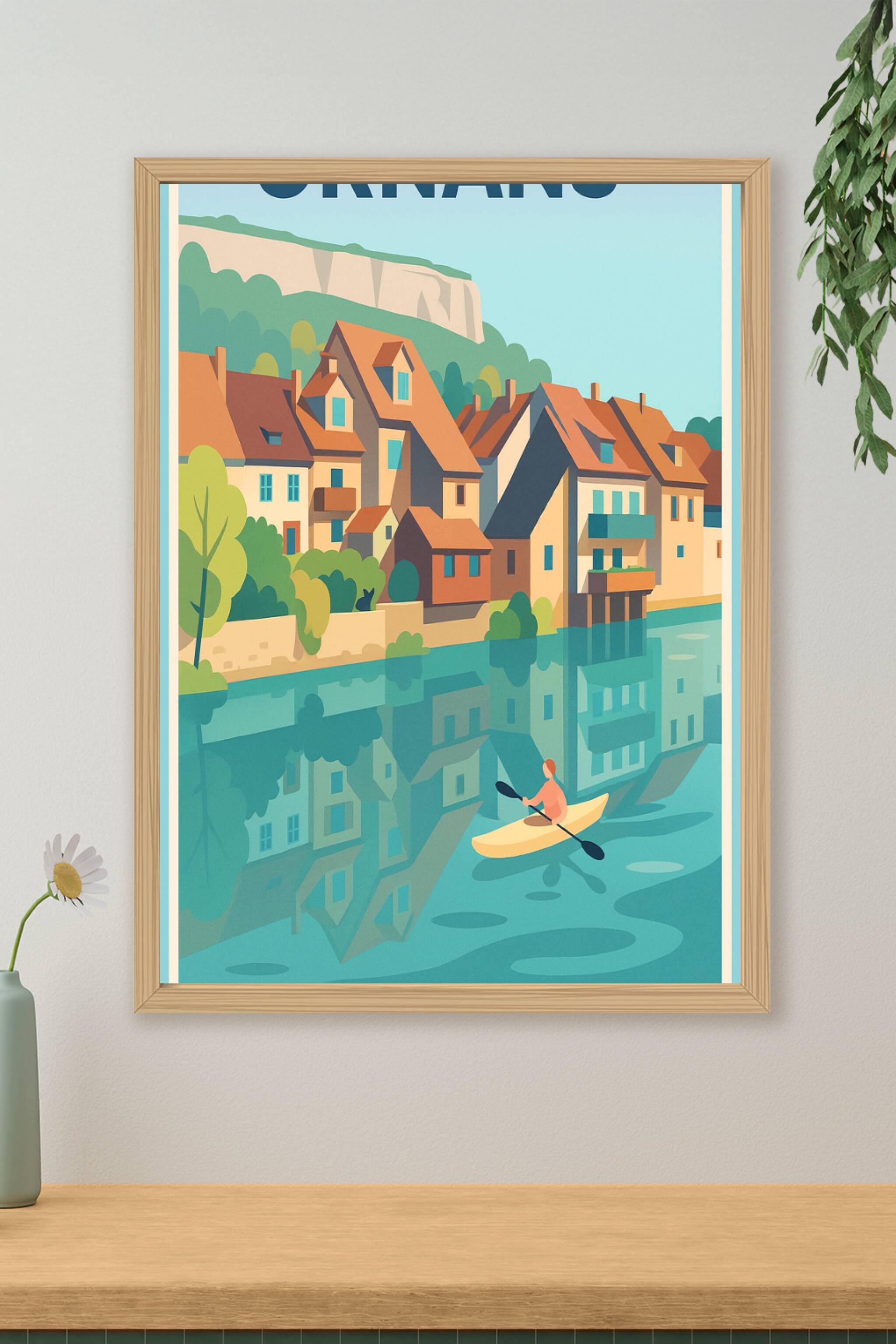 Affiche de Ornans - Charme bucolique au fil de l'eau