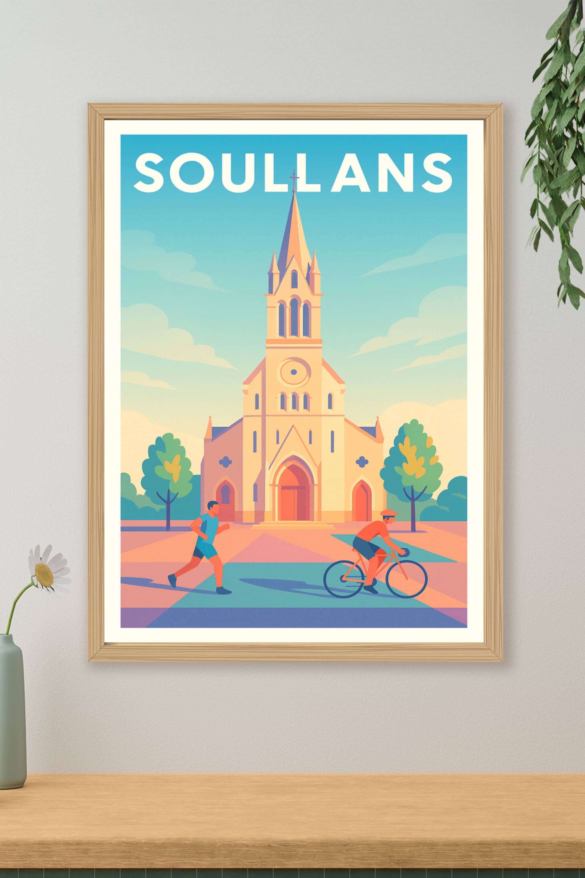 Affiche de Soullans - Charme et sérénité au cœur de la Vendée
