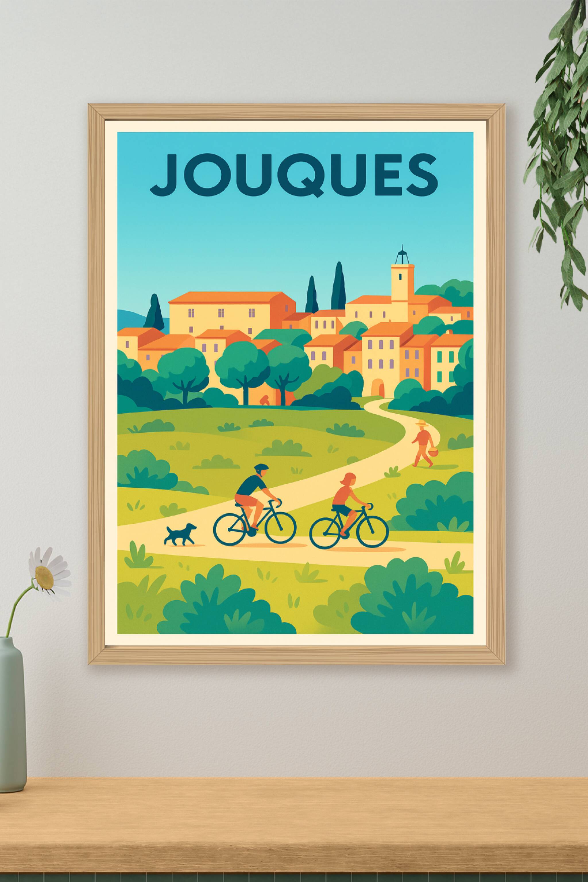 Affiche de Jouques - La douceur de vivre en Provence