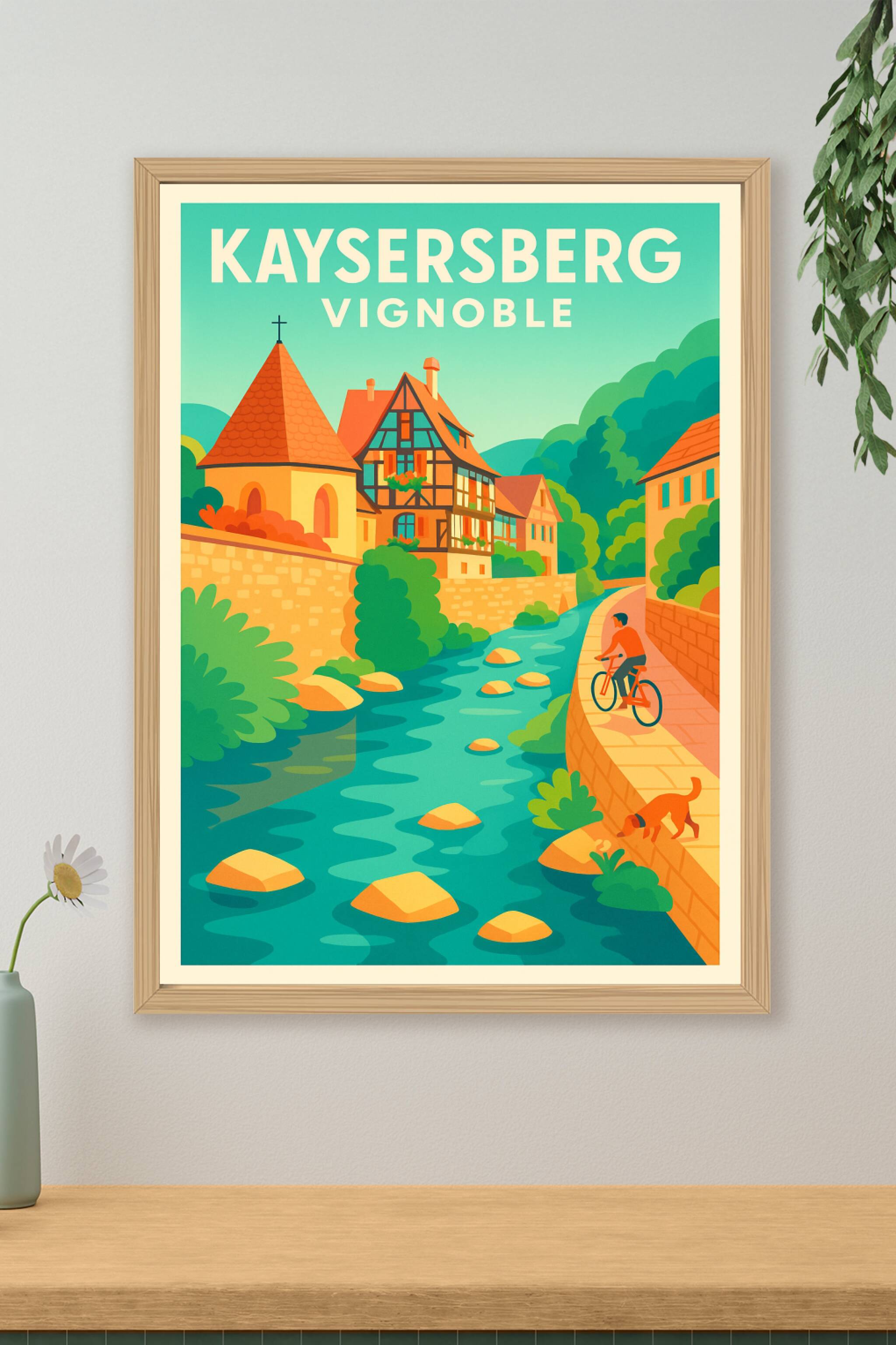 Affiche de Kaysersberg Vignoble - L'élégance pittoresque de l'Alsace