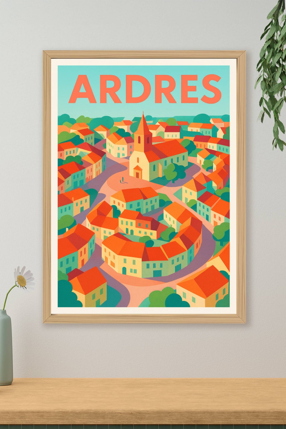 Affiche de Ardres - Charme et couleurs d'un village pittoresque