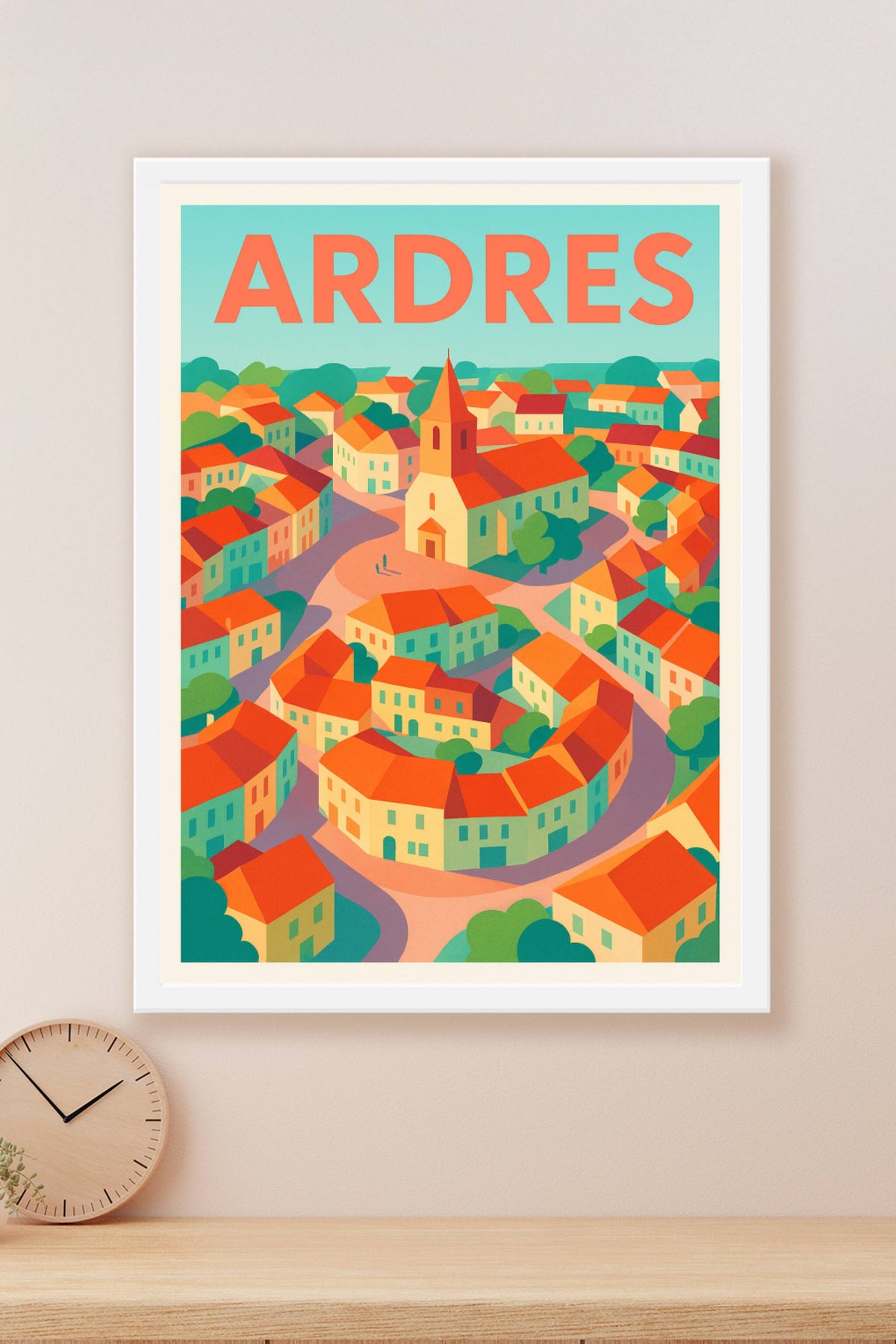 Affiche de Ardres - Charme et couleurs d'un village pittoresque