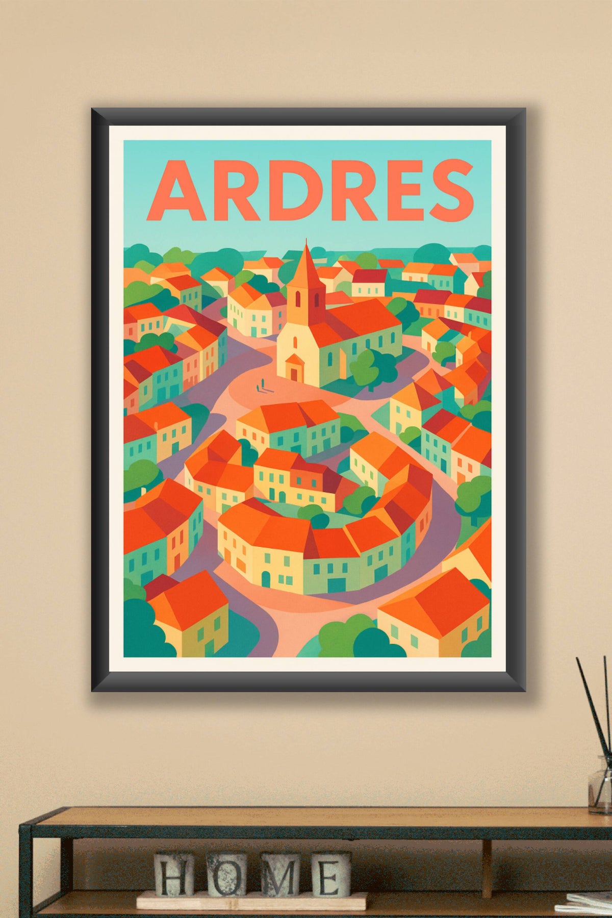 Affiche de Ardres - Charme et couleurs d'un village pittoresque