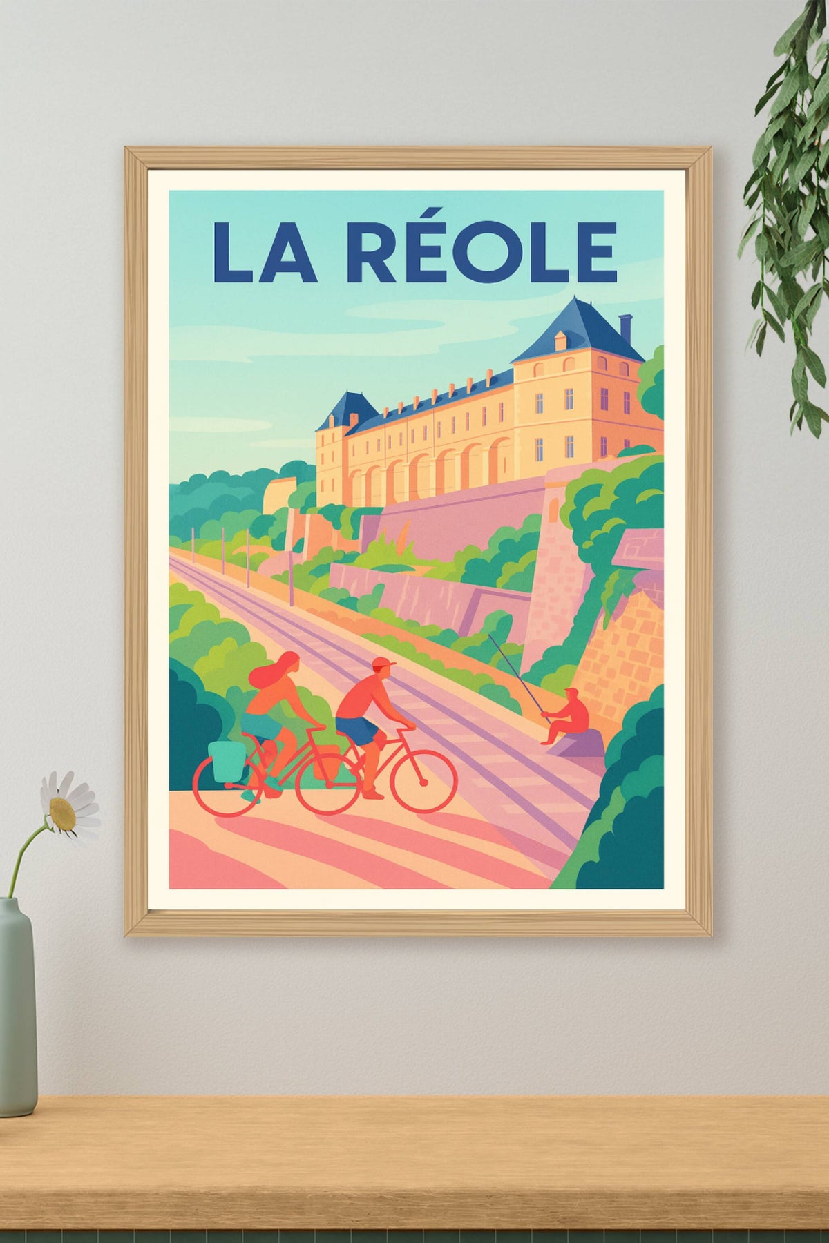 Affiche de La Réole - Évasion à vélo au bord des remparts historiques