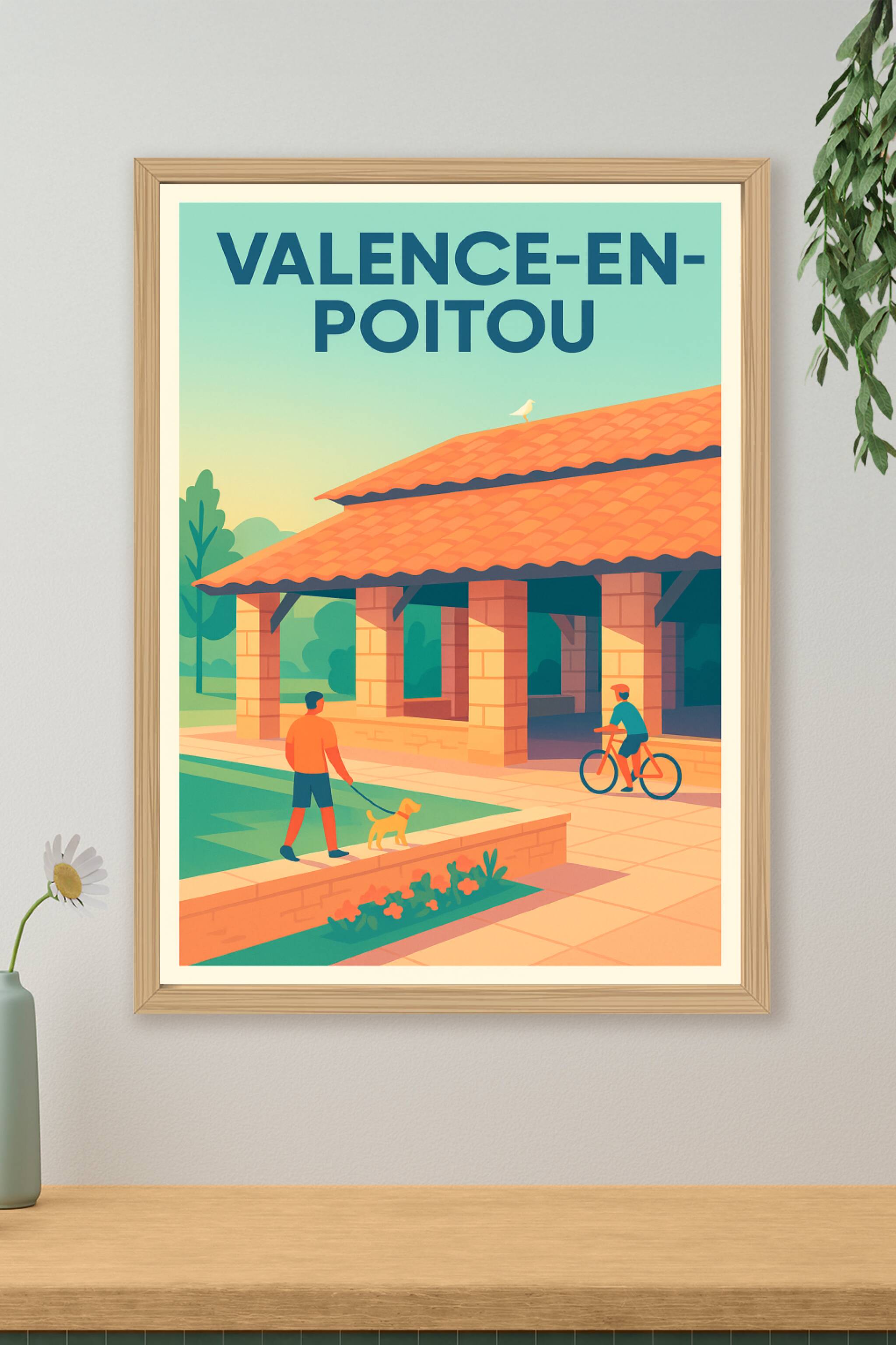 Affiche de Valence-en-Poitou - Harmonie et douceur de vie