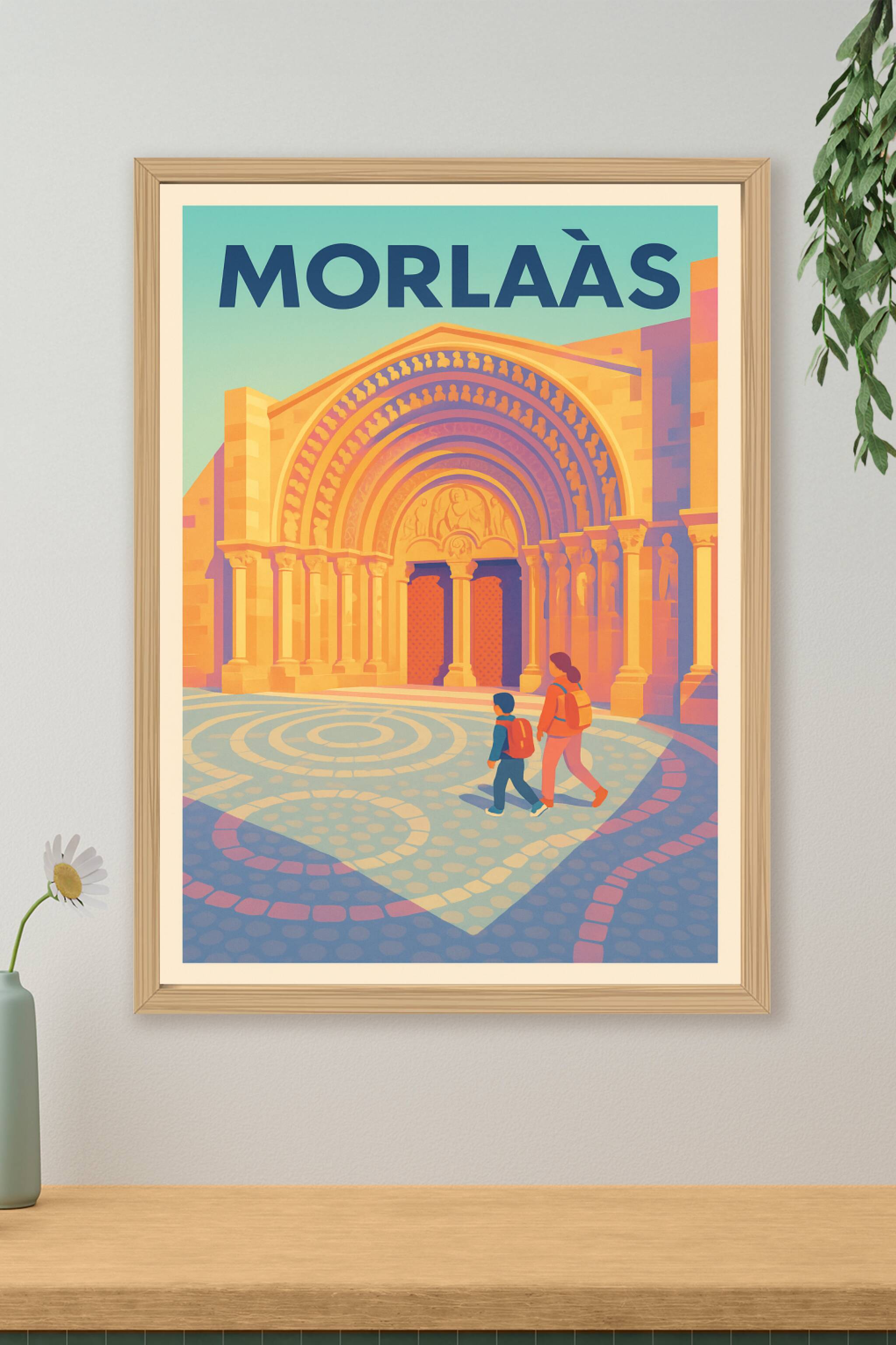 Affiche de Morlaàs - L’Entrée Historique et Colorée