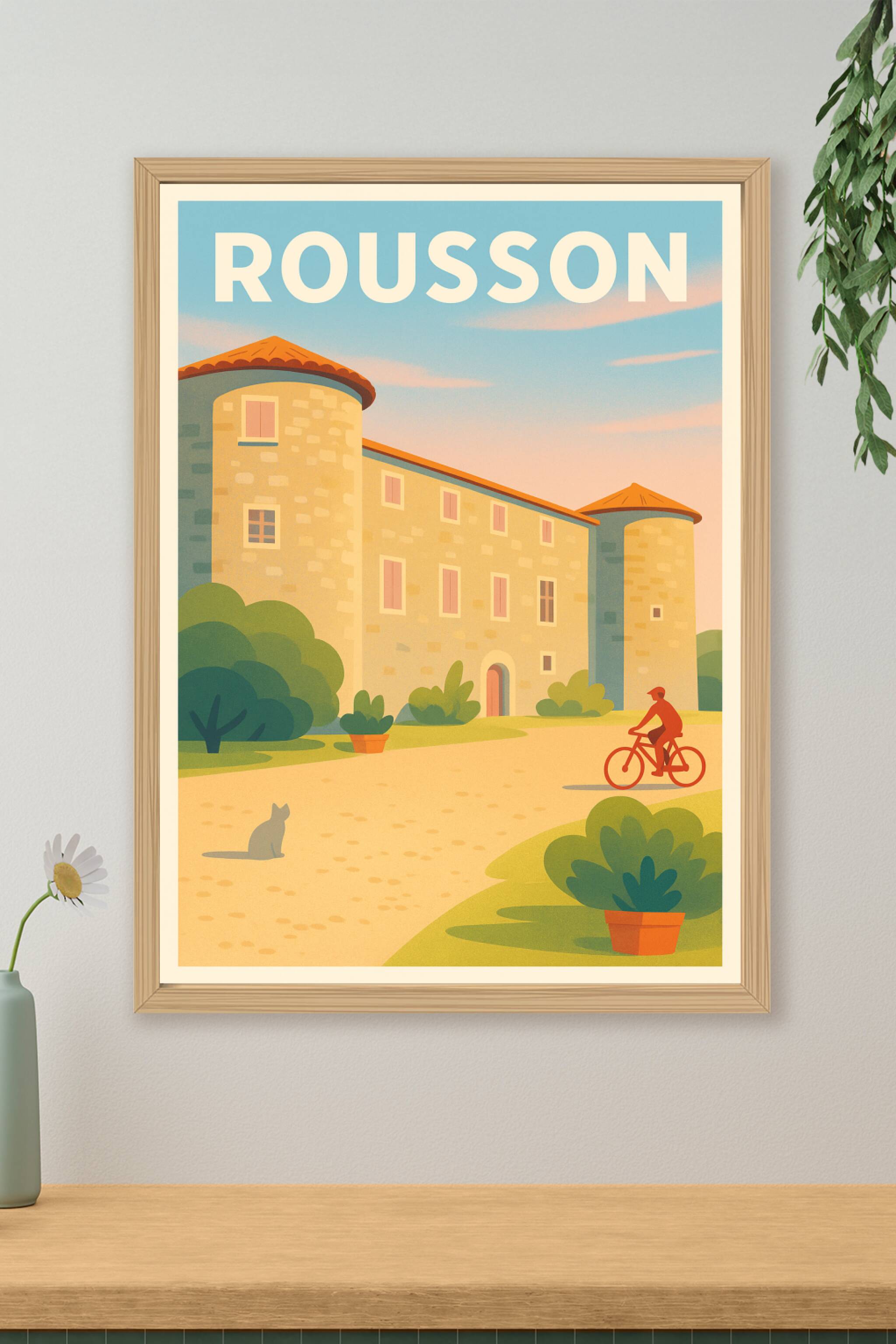 Affiche de Rousson - Charme Provençal et Douceur de Vivre
