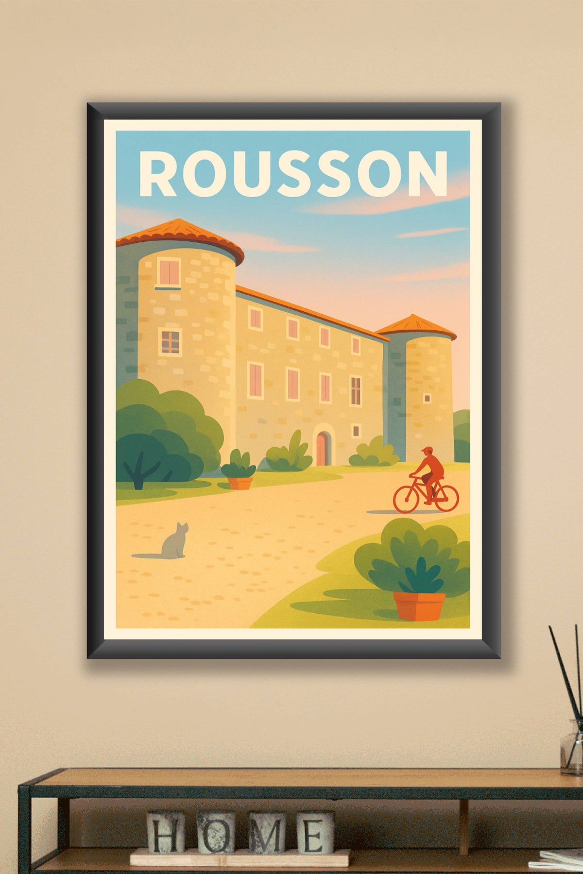 Affiche de Rousson - Charme Provençal et Douceur de Vivre