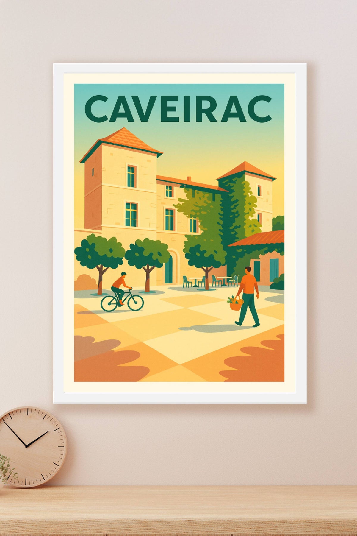 Affiche de Caveirac - L'élégance d'un village ensoleillé