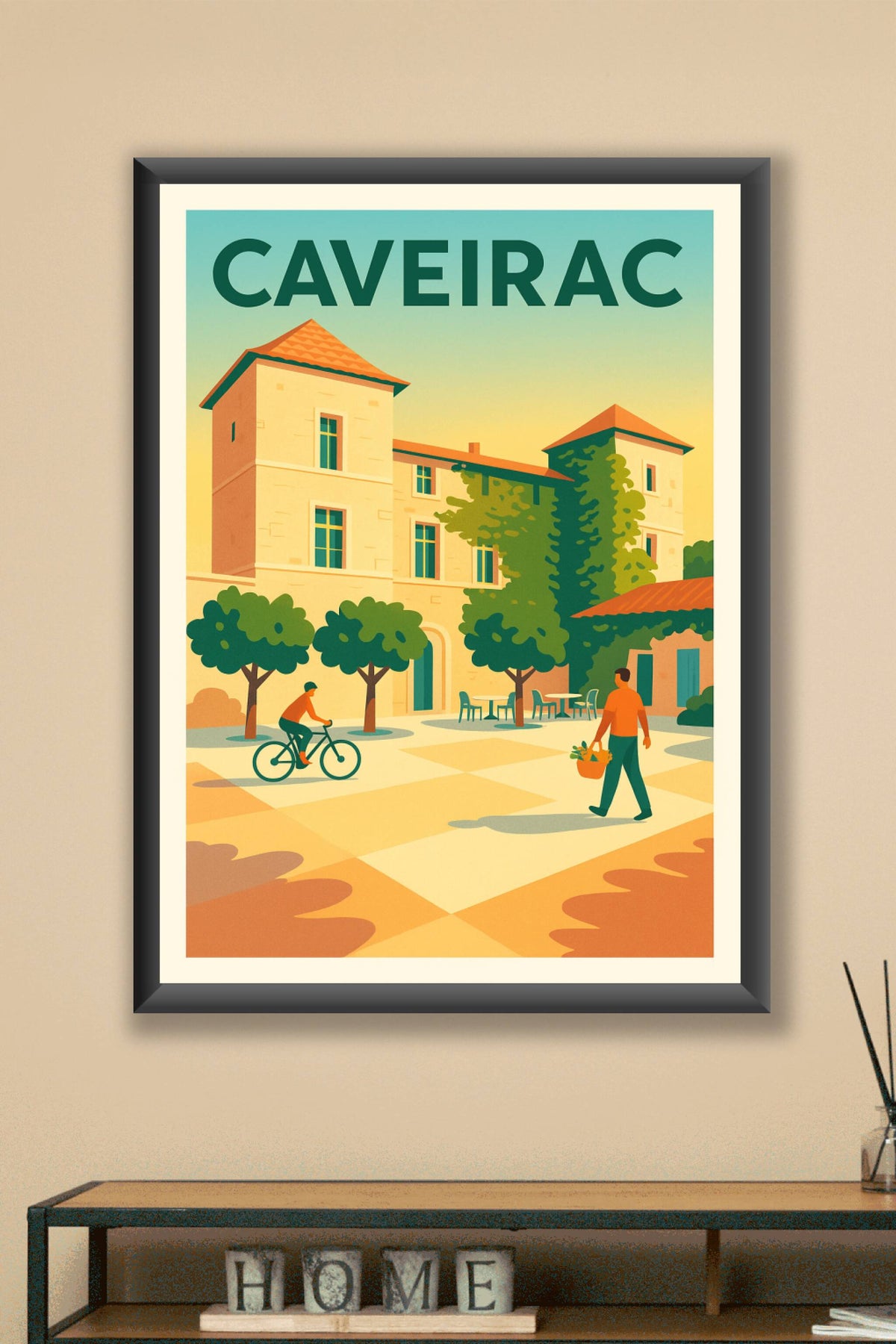 Affiche de Caveirac - L'élégance d'un village ensoleillé