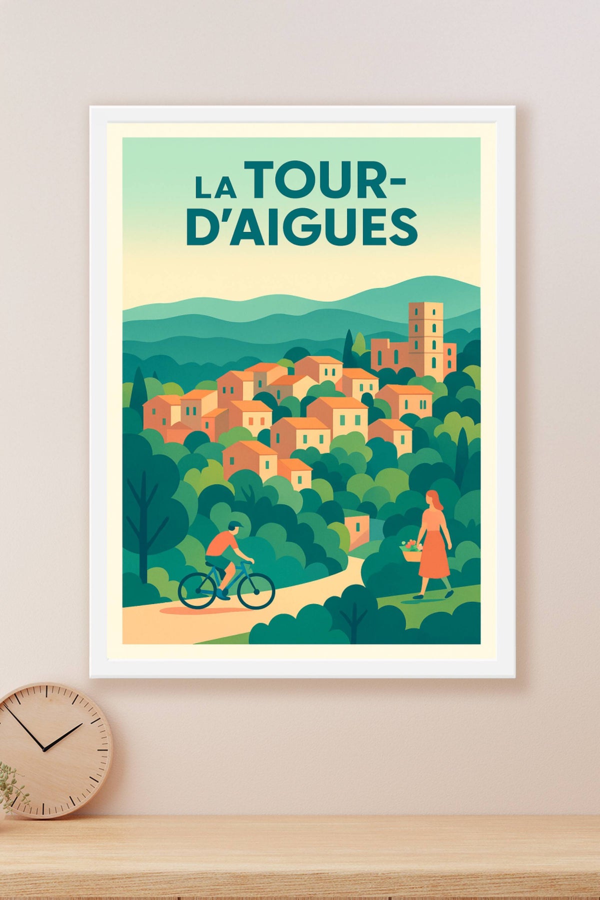 Affiche de La Tour-d'Aigues - Villages et collines en harmonie