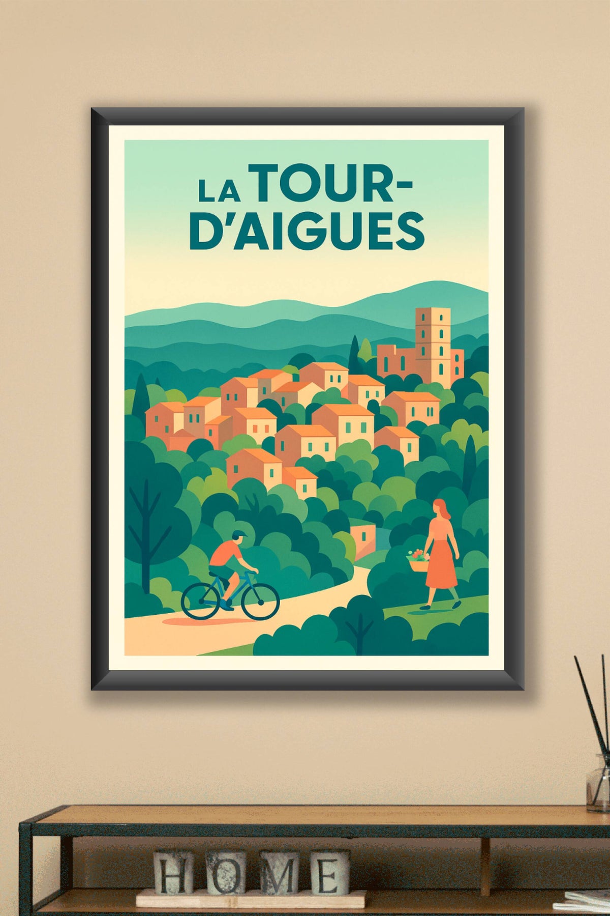 Affiche de La Tour-d'Aigues - Villages et collines en harmonie