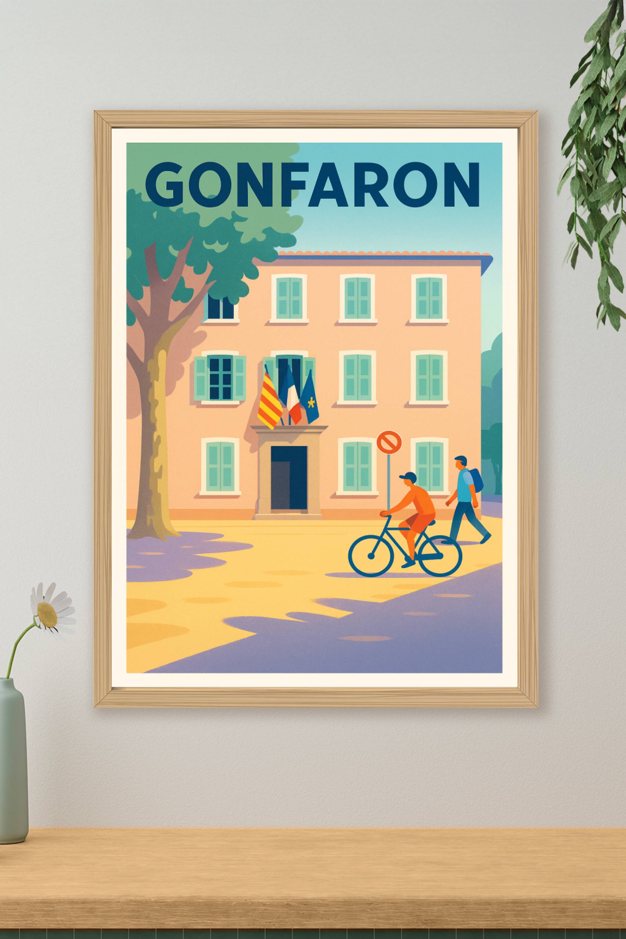 Affiche de Gonfaron - Douceur de vie provençale