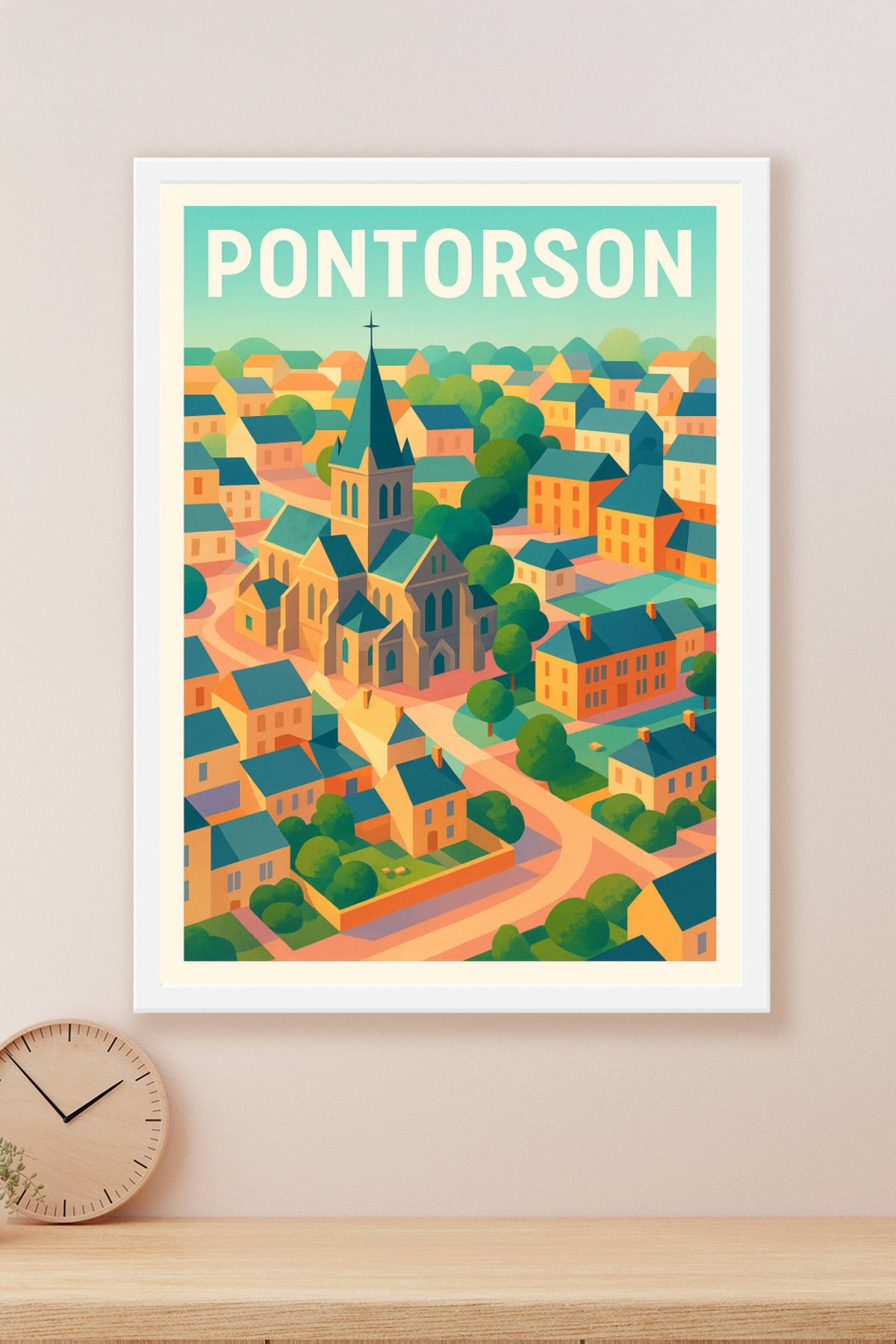Affiche de Pontorson - Le charme paisible de la cité normande